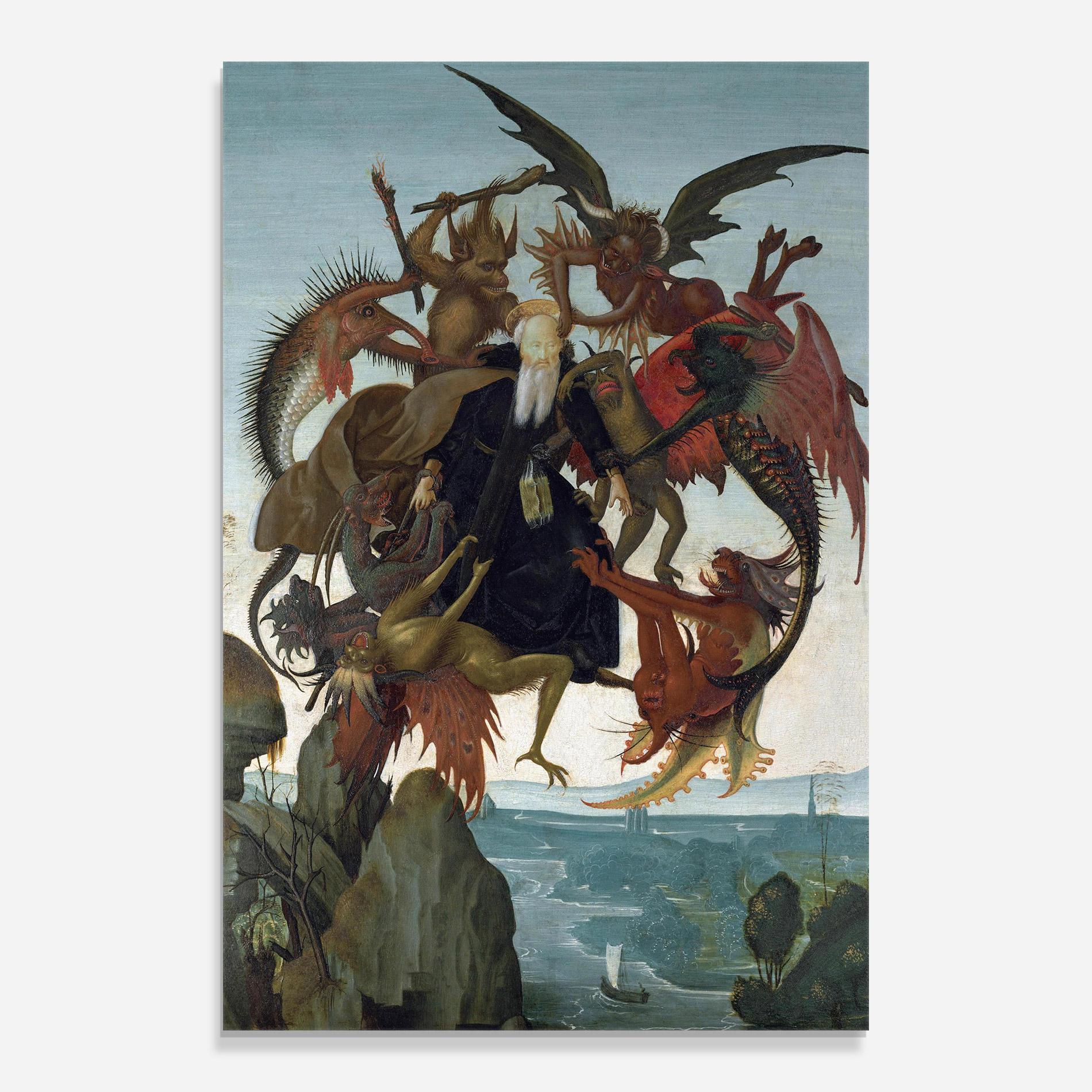 Glasbild Torment Of Saint mockup 0