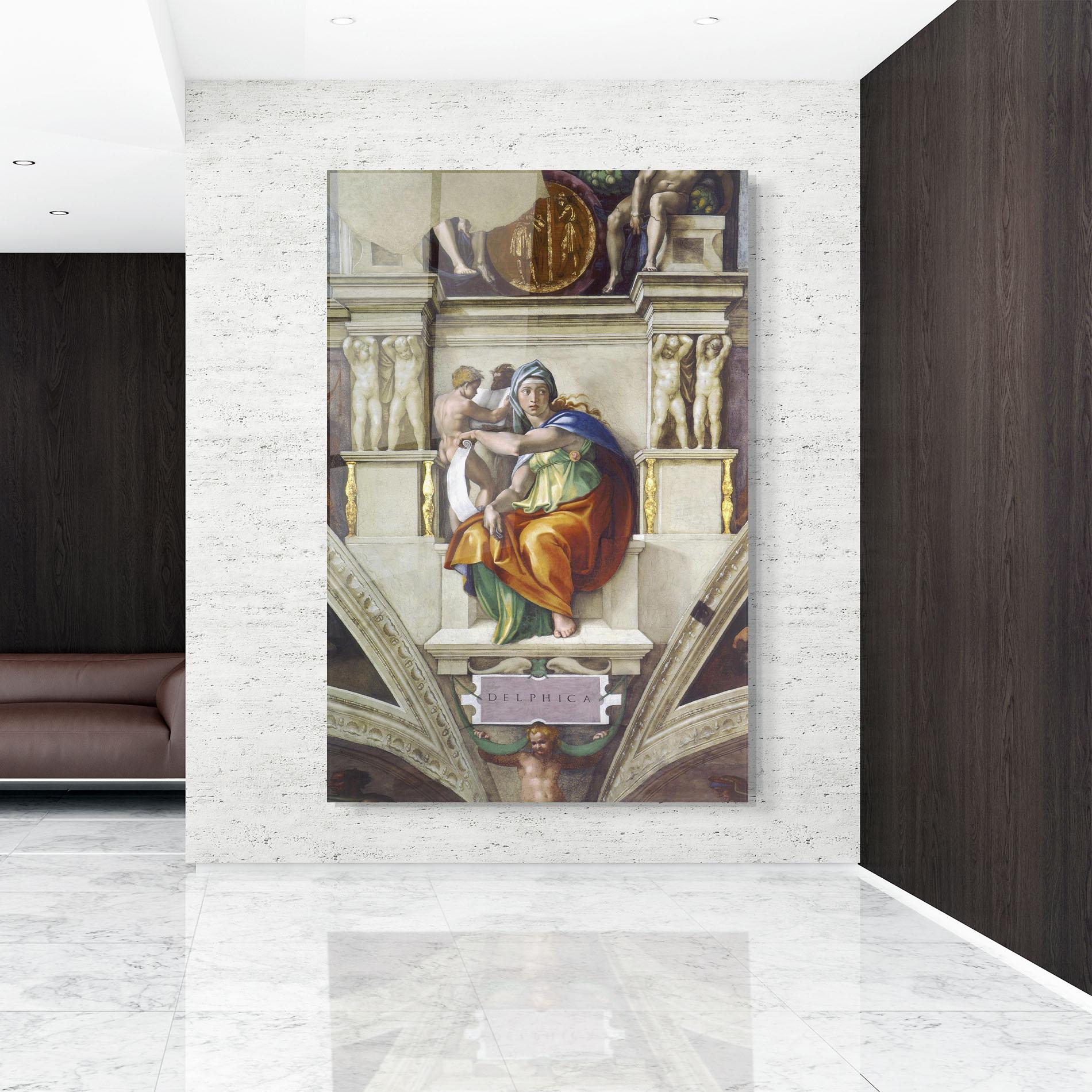 Glasbild Delphic Sibyl mockup 9