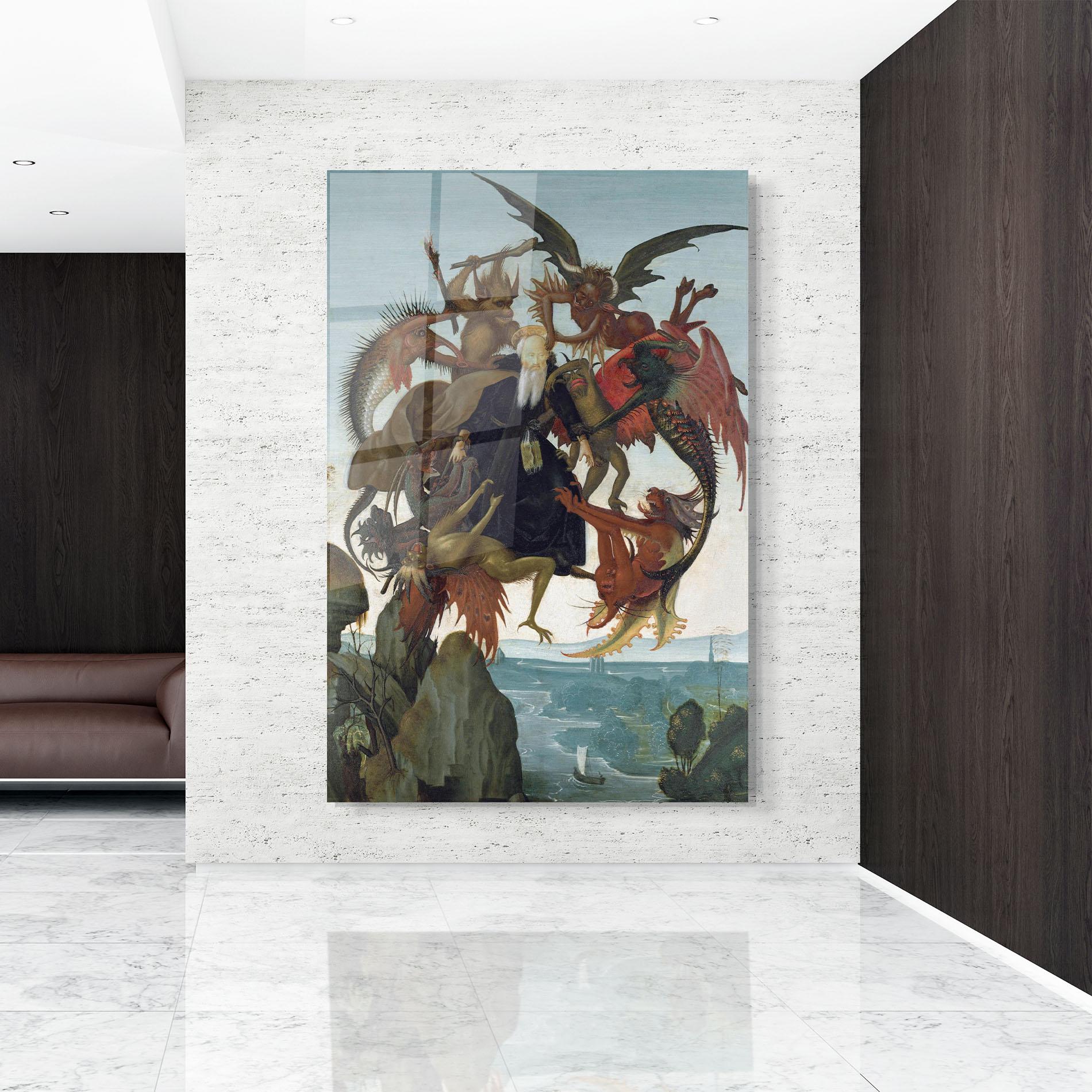 Glasbild Torment Of Saint mockup 9