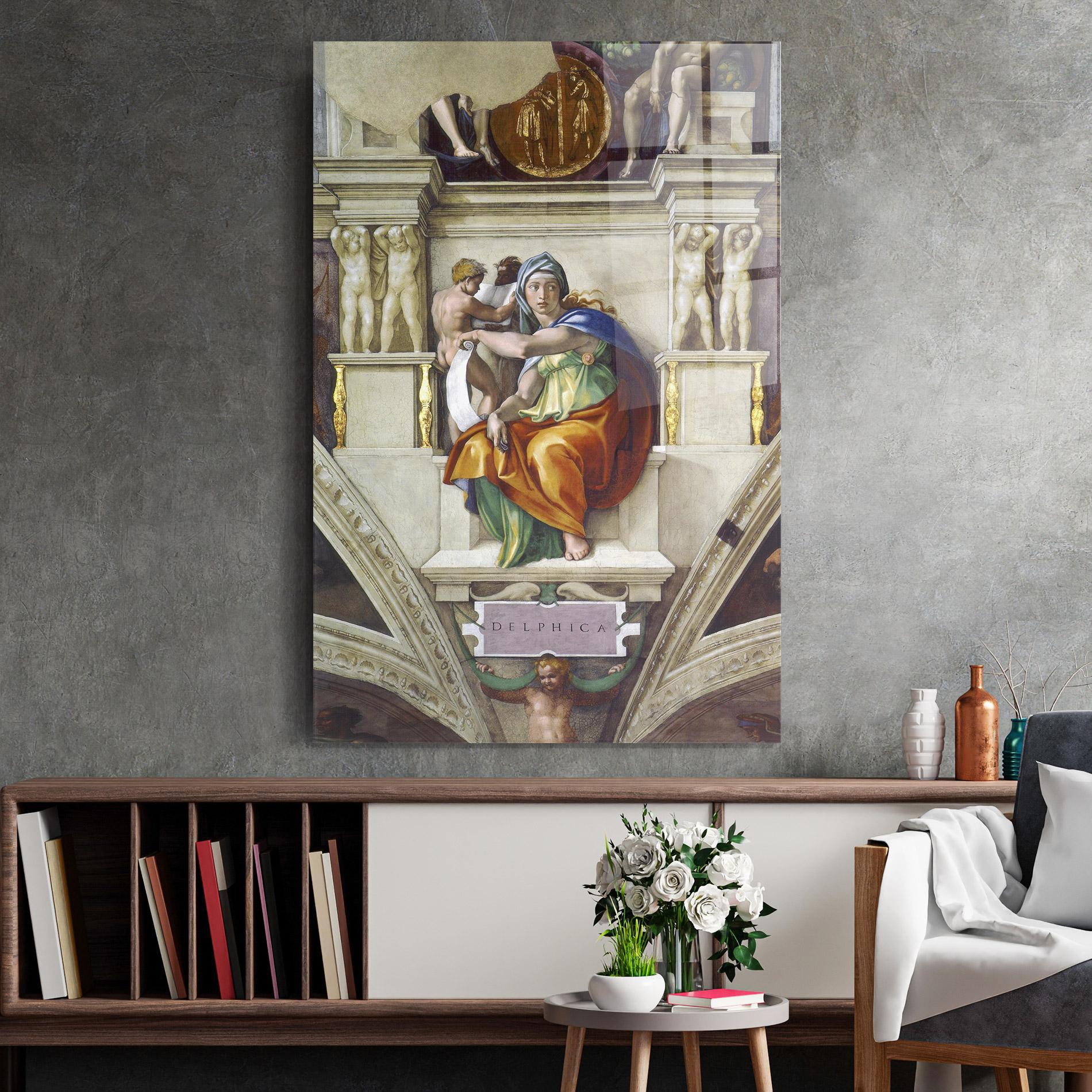 Glasbild Delphic Sibyl mockup 2