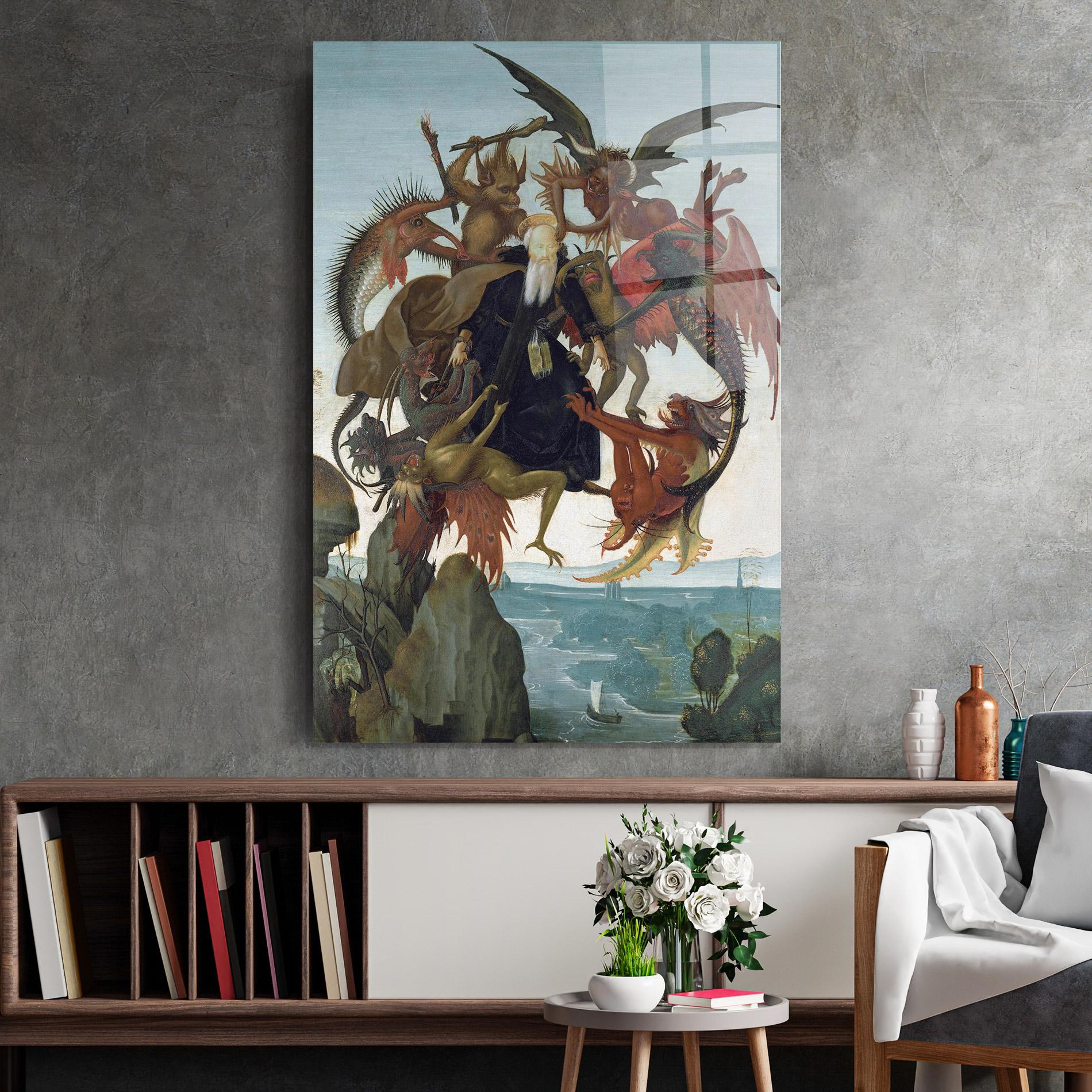 Glasbild Torment Of Saint mockup 2