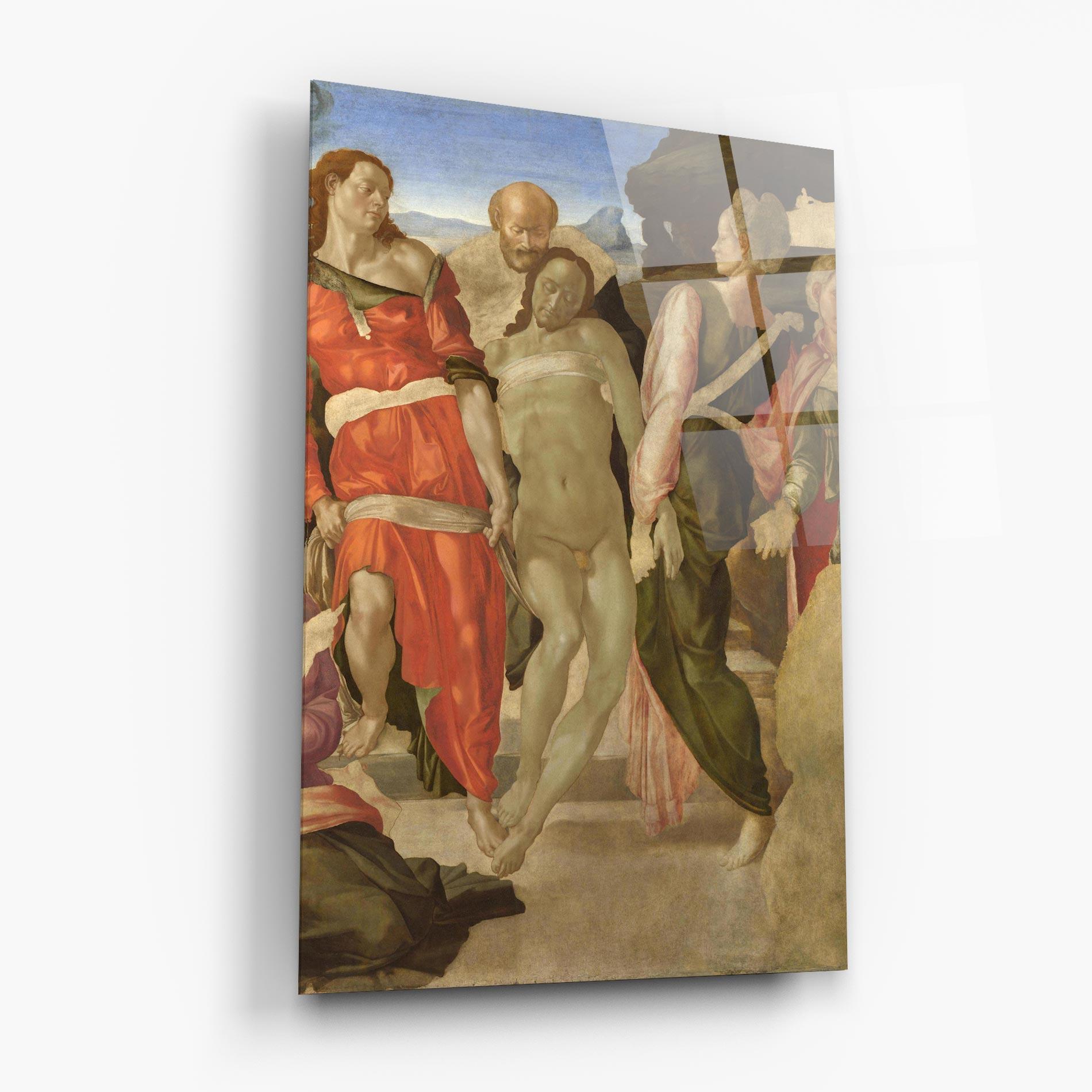 Glasbild Entombment mockup 6