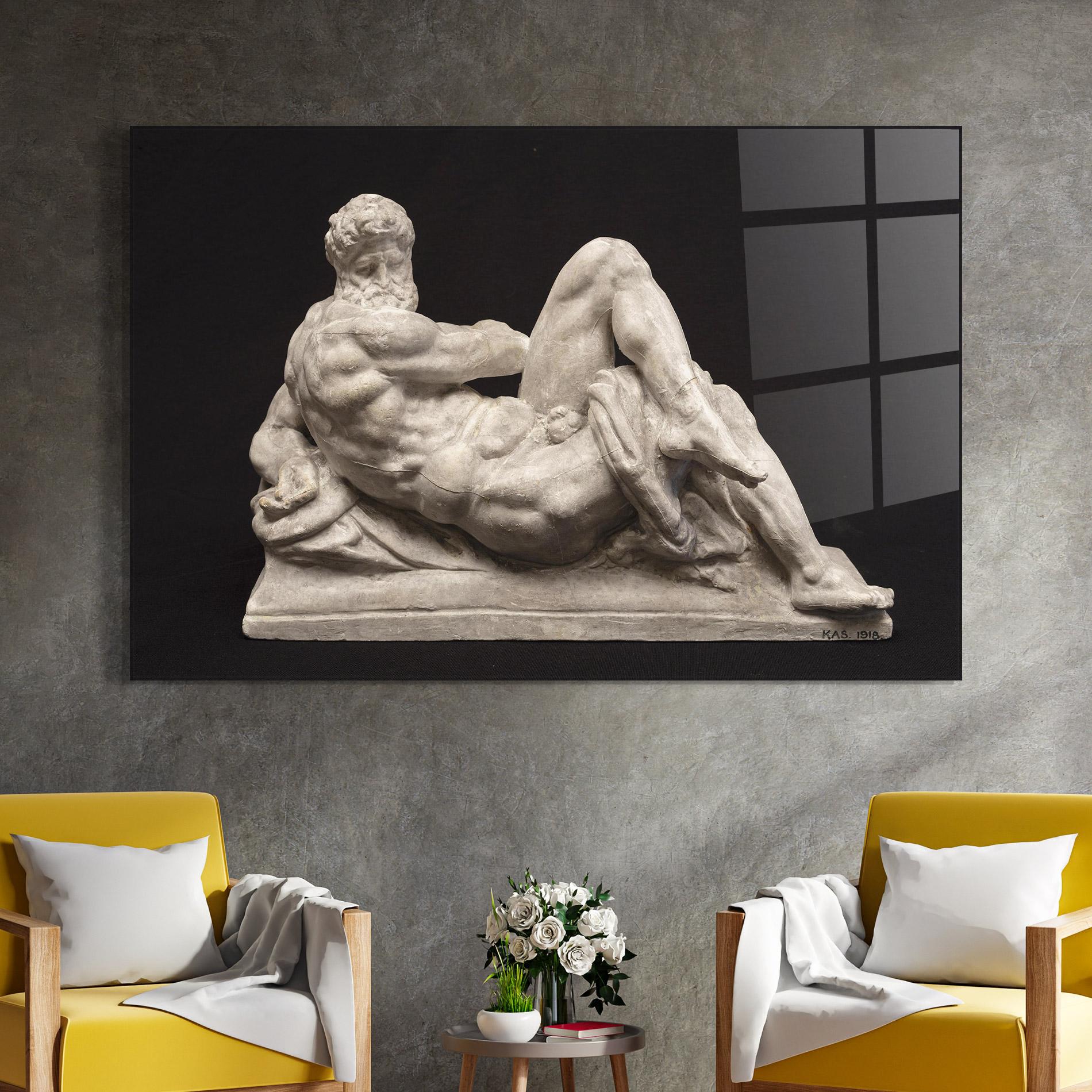 Glasbild Michelangelo S Day mockup 4