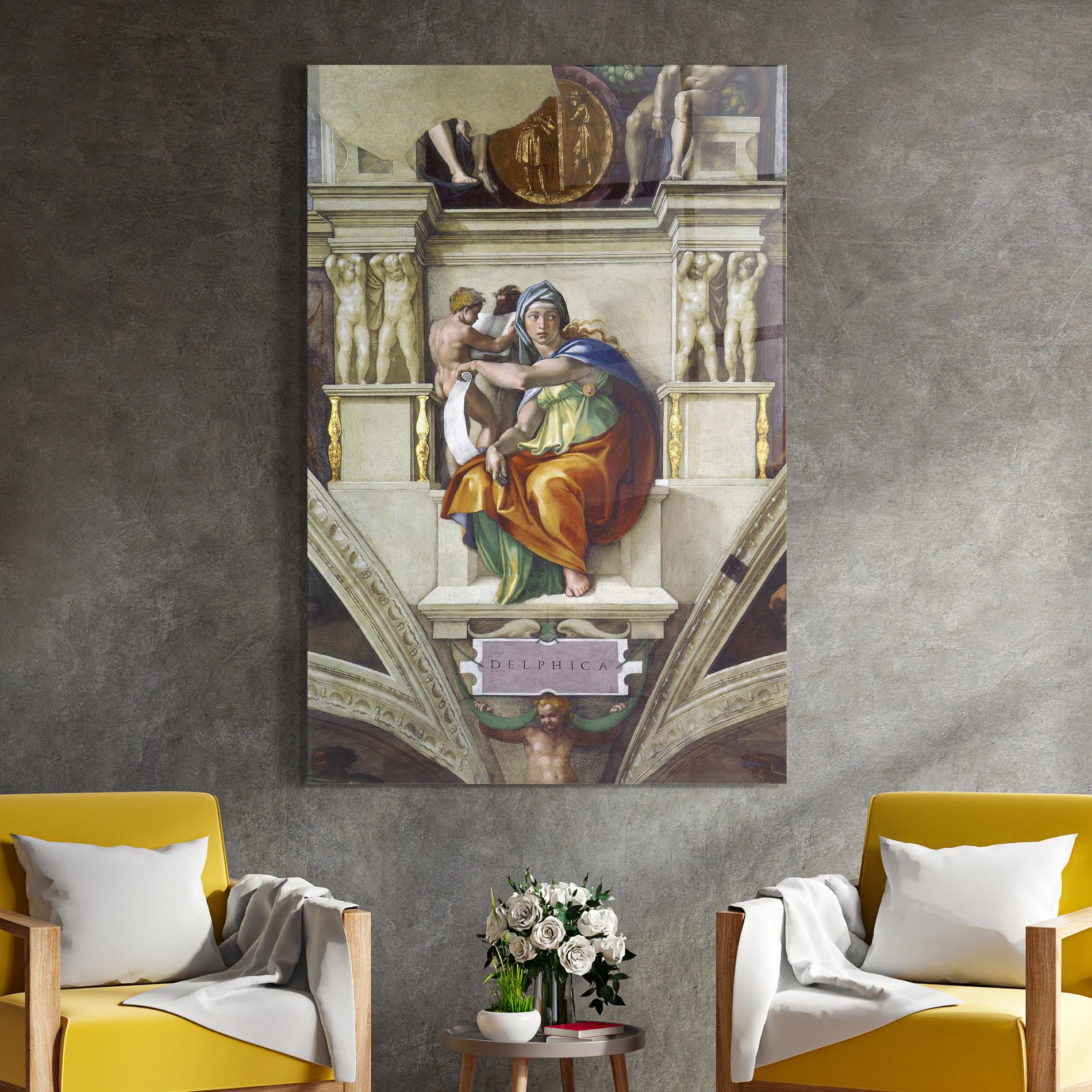 Glasbild Delphic Sibyl mockup 4