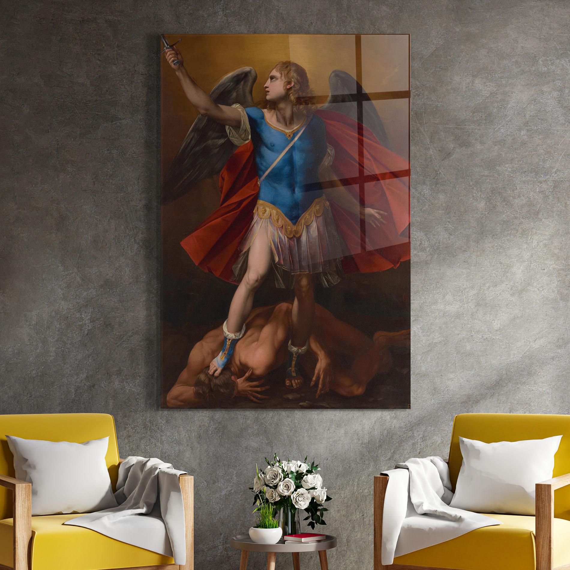 Glasbild Sword In Upraised mockup 4