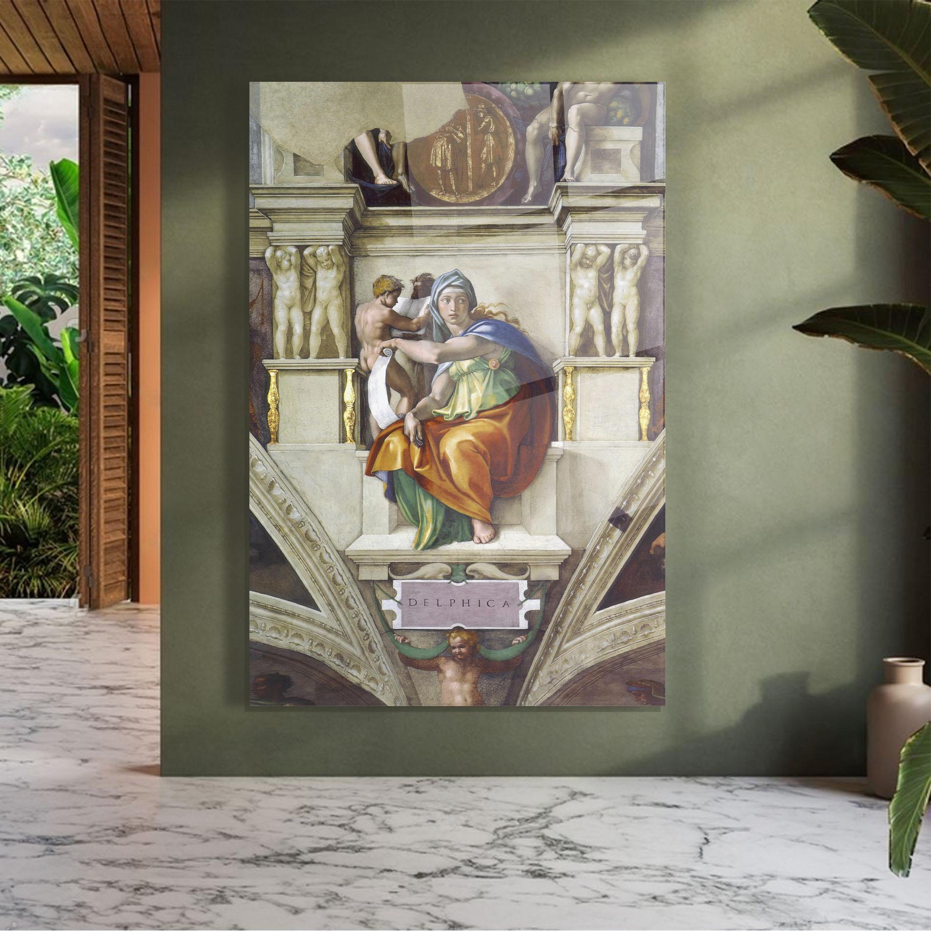 Glasbild Delphic Sibyl mockup 7
