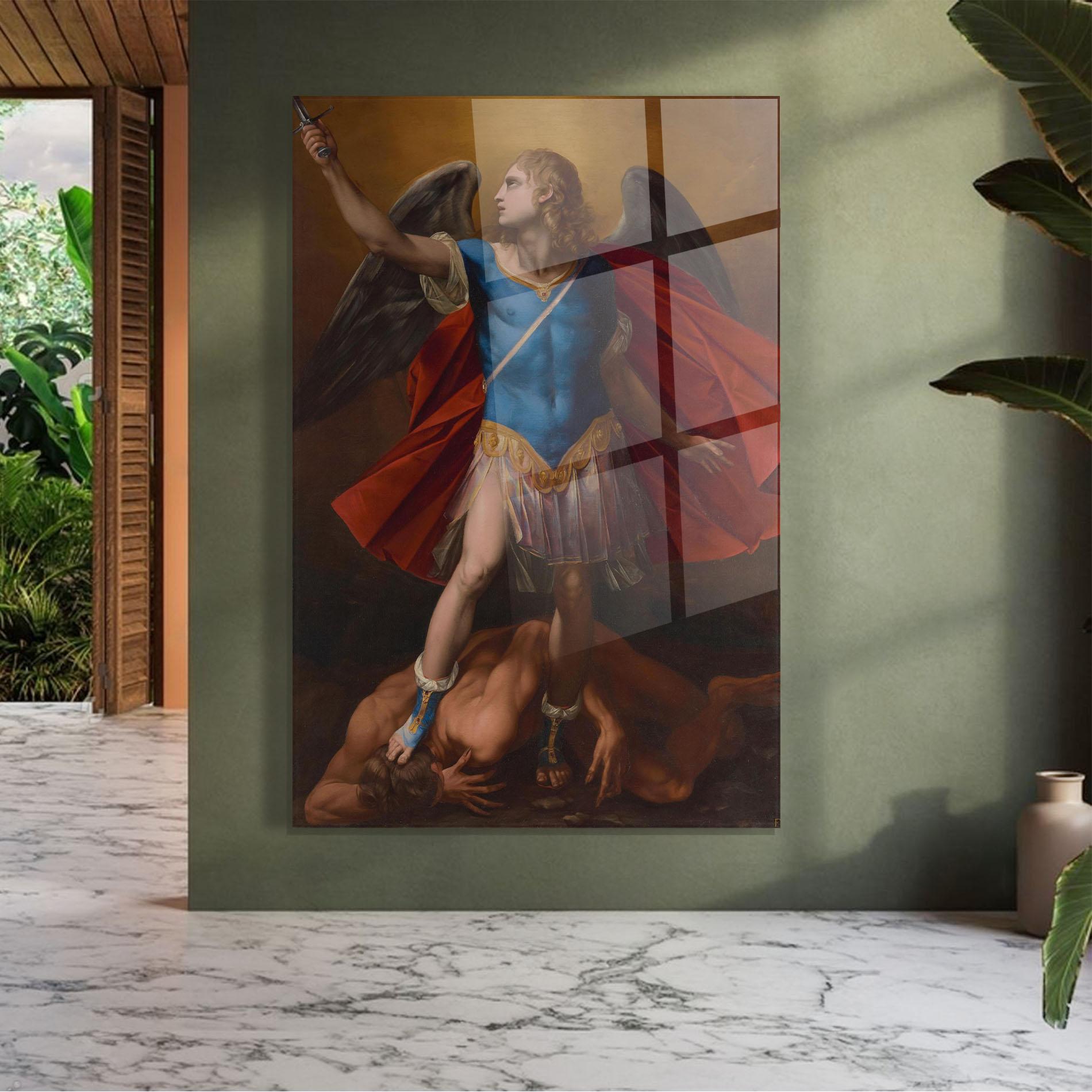 Glasbild Sword In Upraised mockup 7