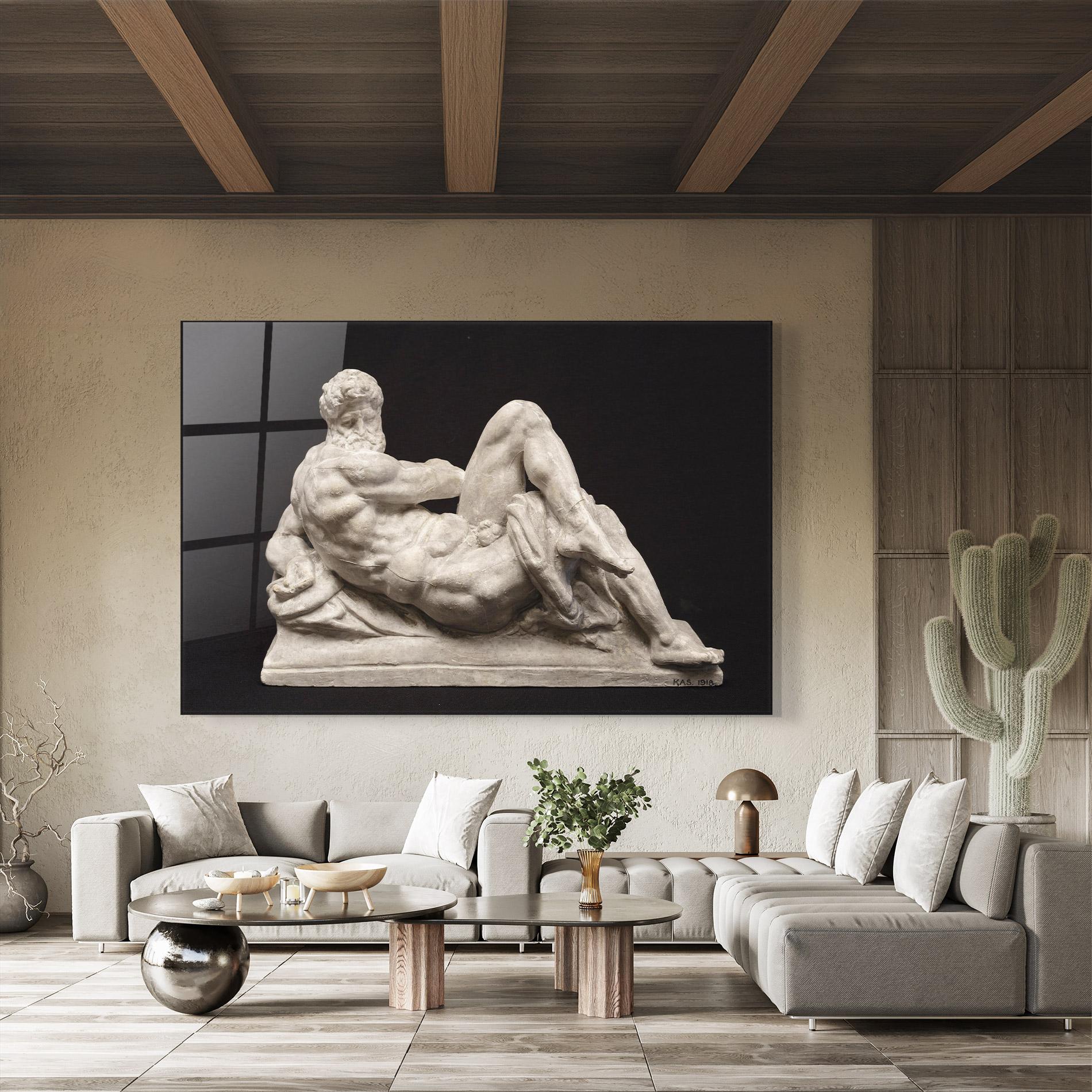 Glasbild Michelangelo S Day mockup 8