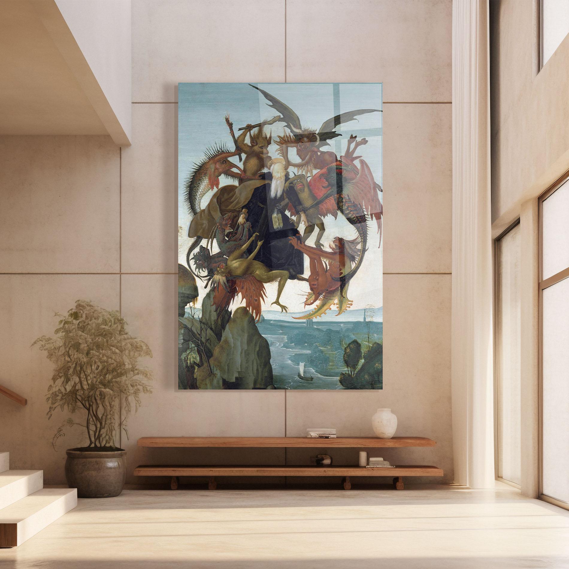 Glasbild Torment Of Saint mockup 8