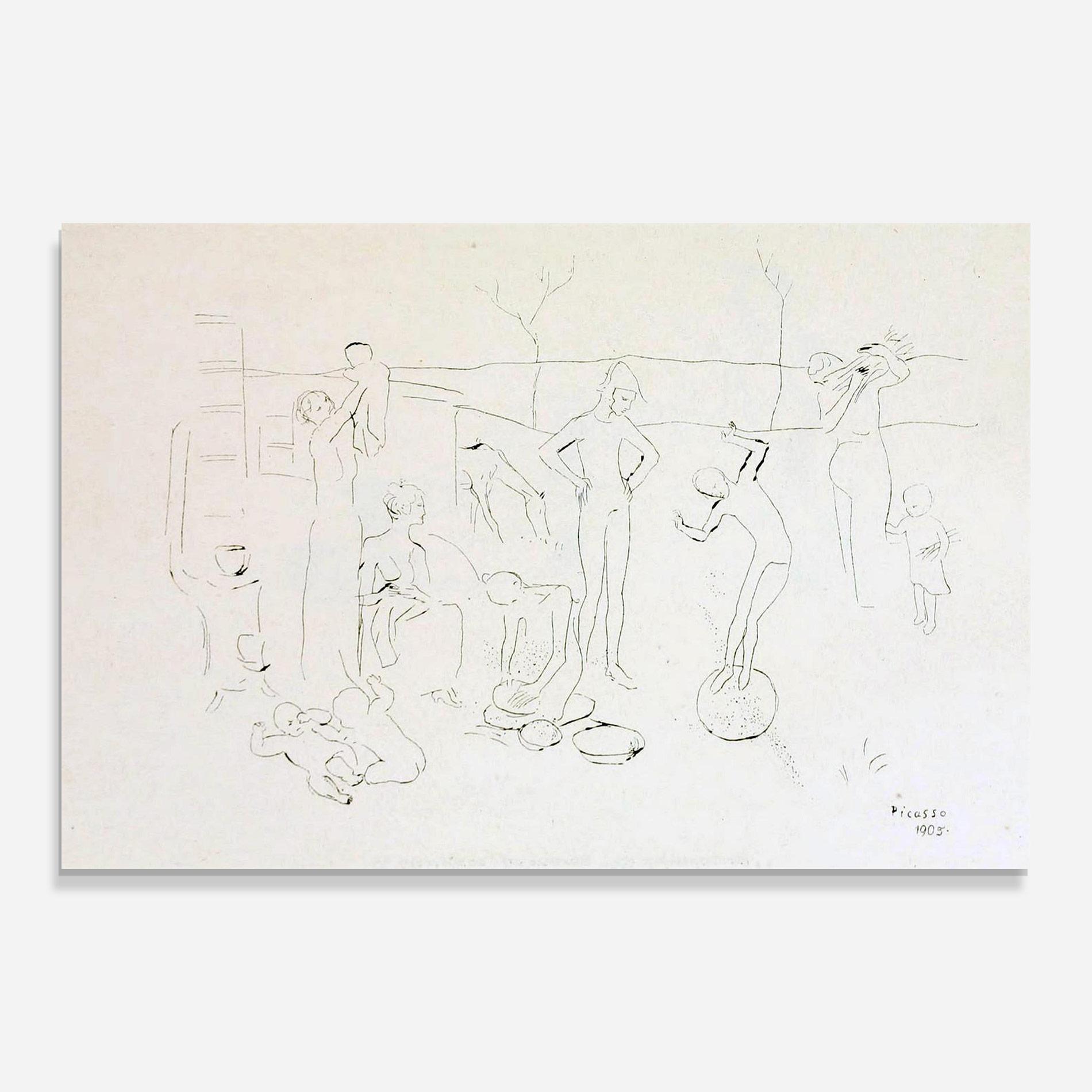 Glasbild The Acrobats mockup 0