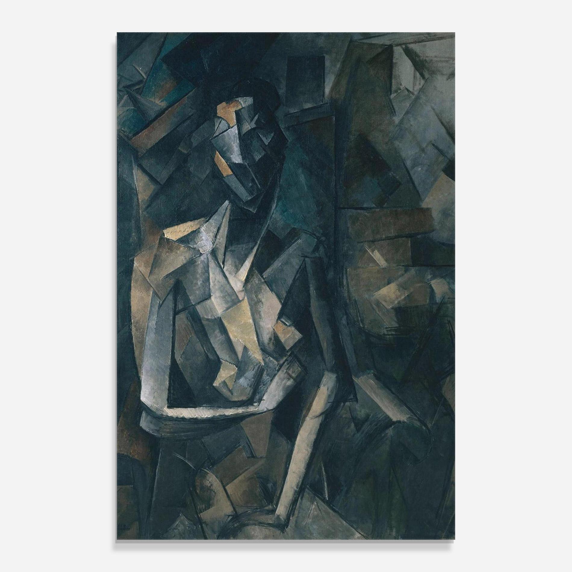 Glasbild Dans Un Fauteuil mockup 0