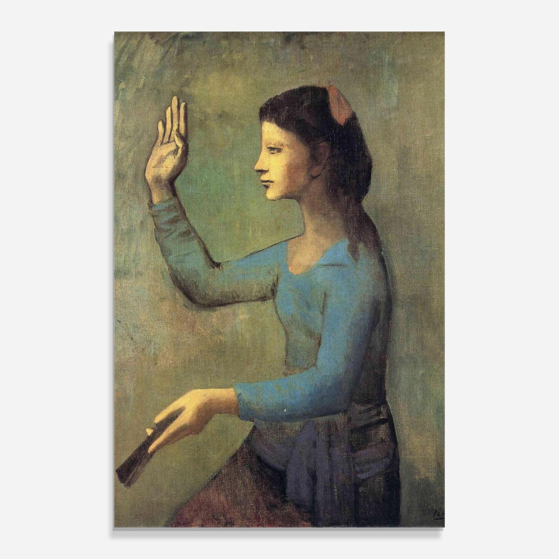 Lady With A Fan mockup 0