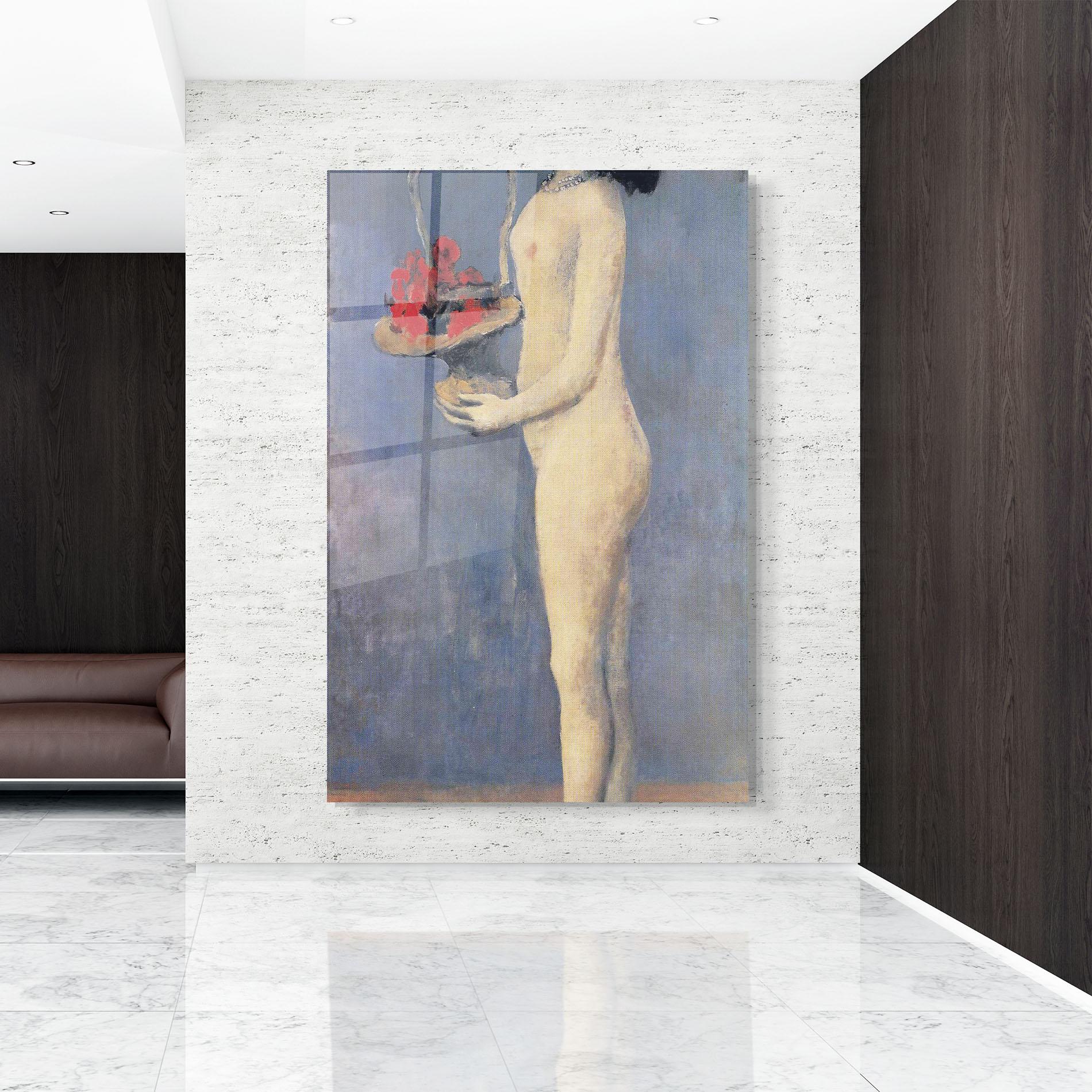 Glasbild Le Panier Fleuri mockup 9