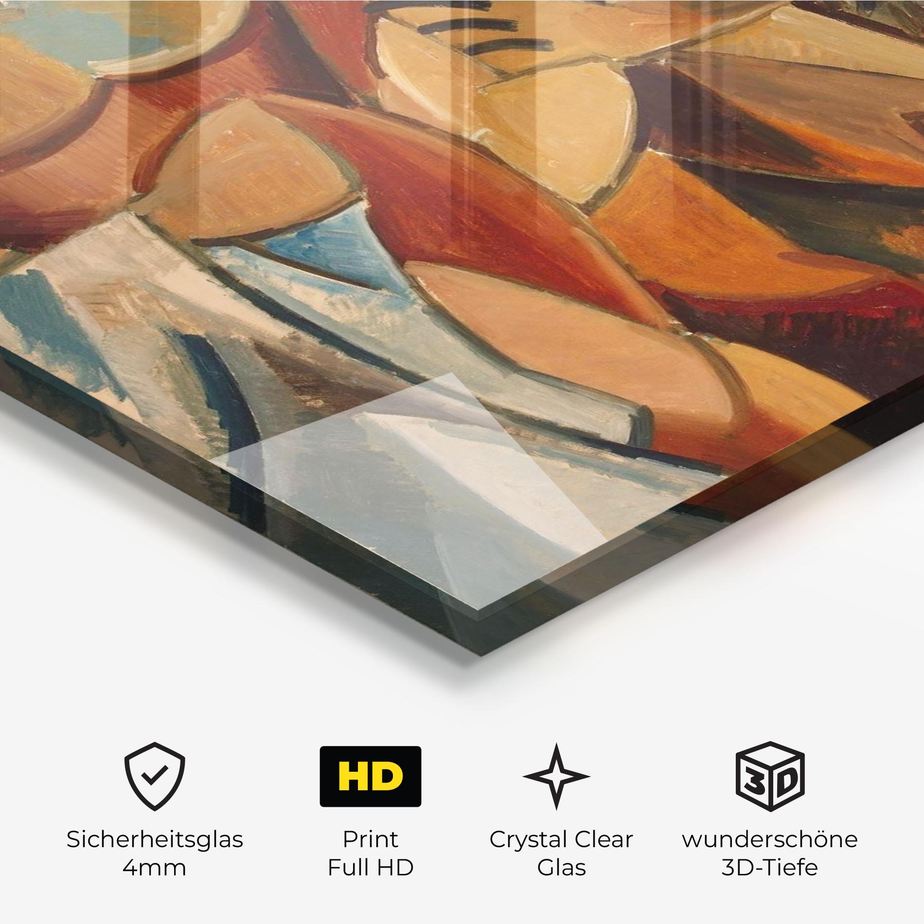 Glasbild Friendship Two Nudes mockup 3