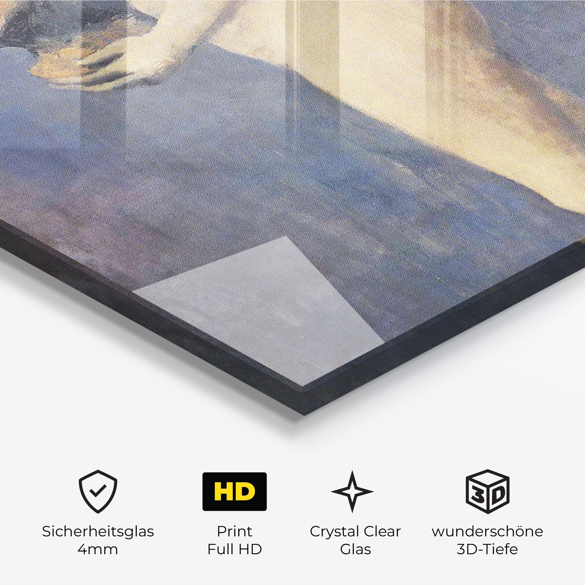 Glasbild Le Panier Fleuri mockup 3