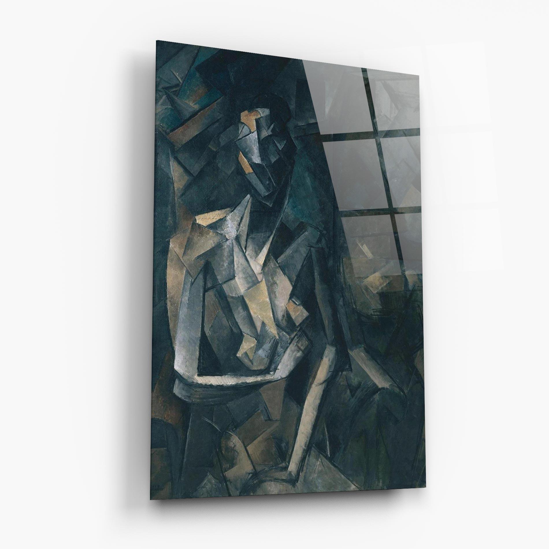 Glasbild Dans Un Fauteuil mockup 6