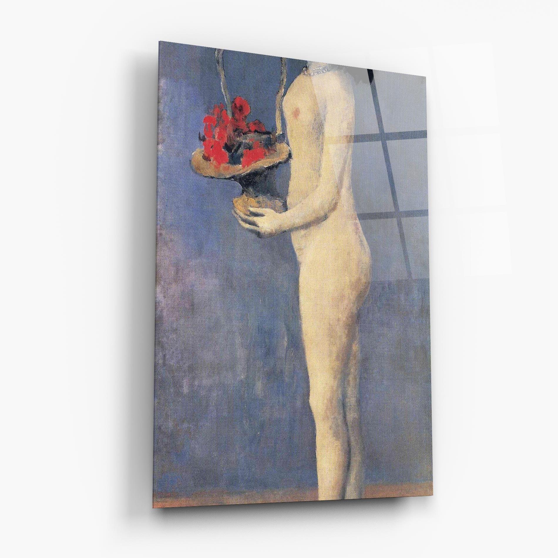 Glasbild Le Panier Fleuri mockup 6