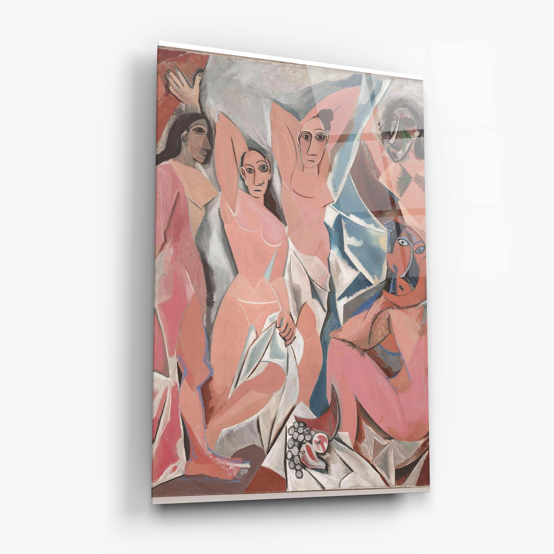 Glasbild Les Demoiselles mockup 6