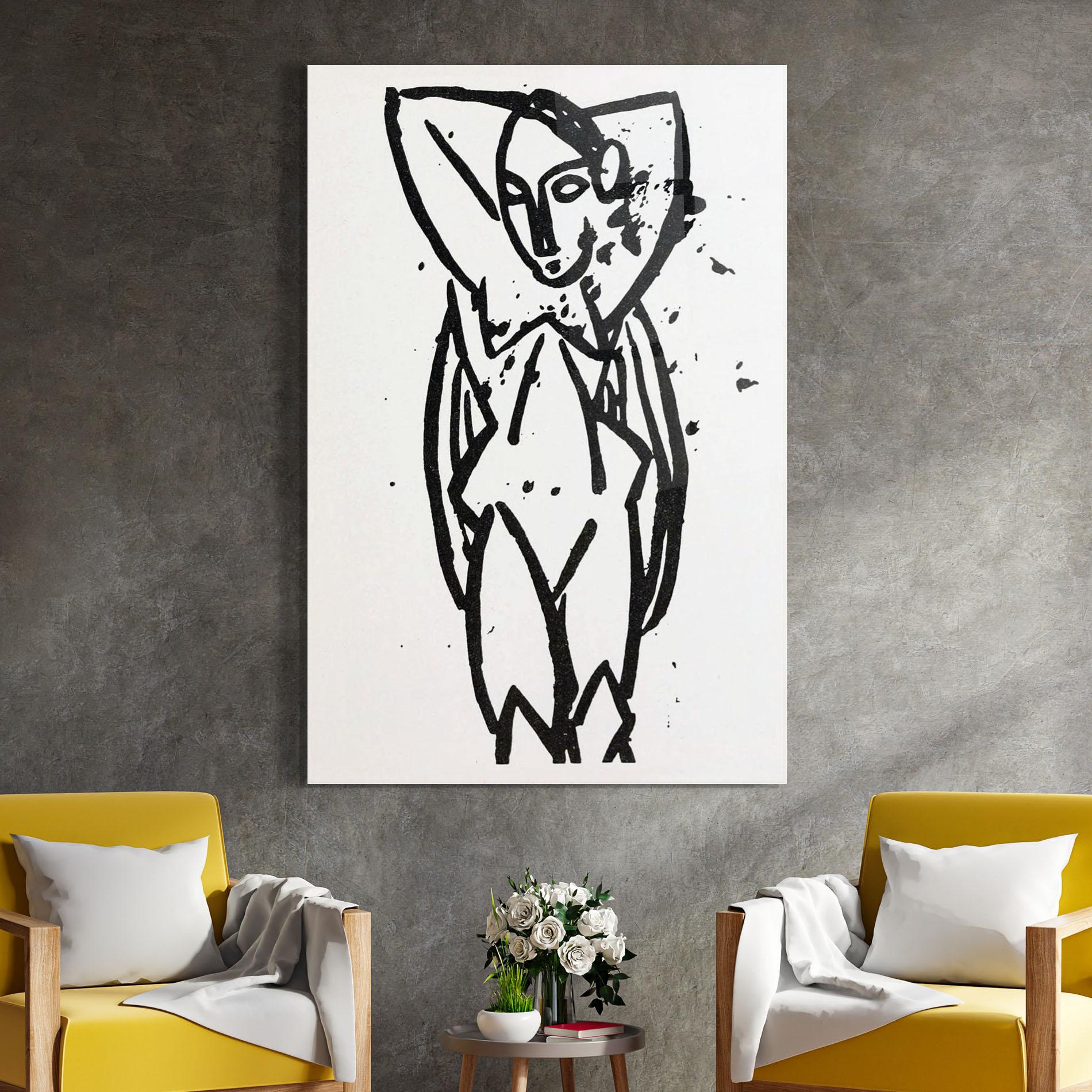 Glasbild Nude mockup 4