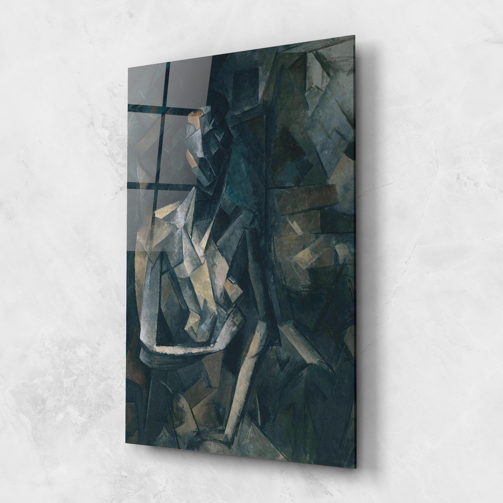 Glasbild Dans Un Fauteuil mockup 1