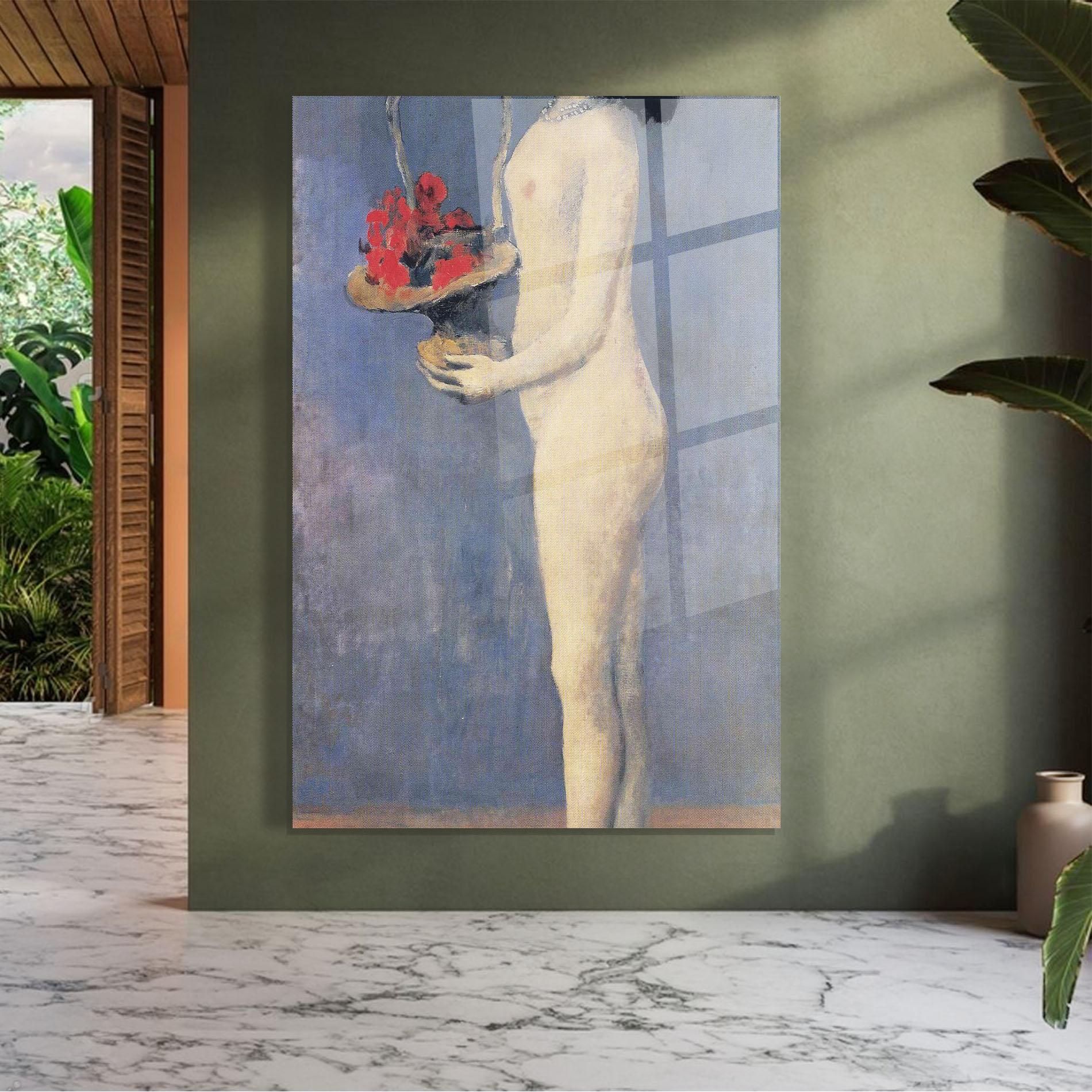 Glasbild Le Panier Fleuri mockup 7