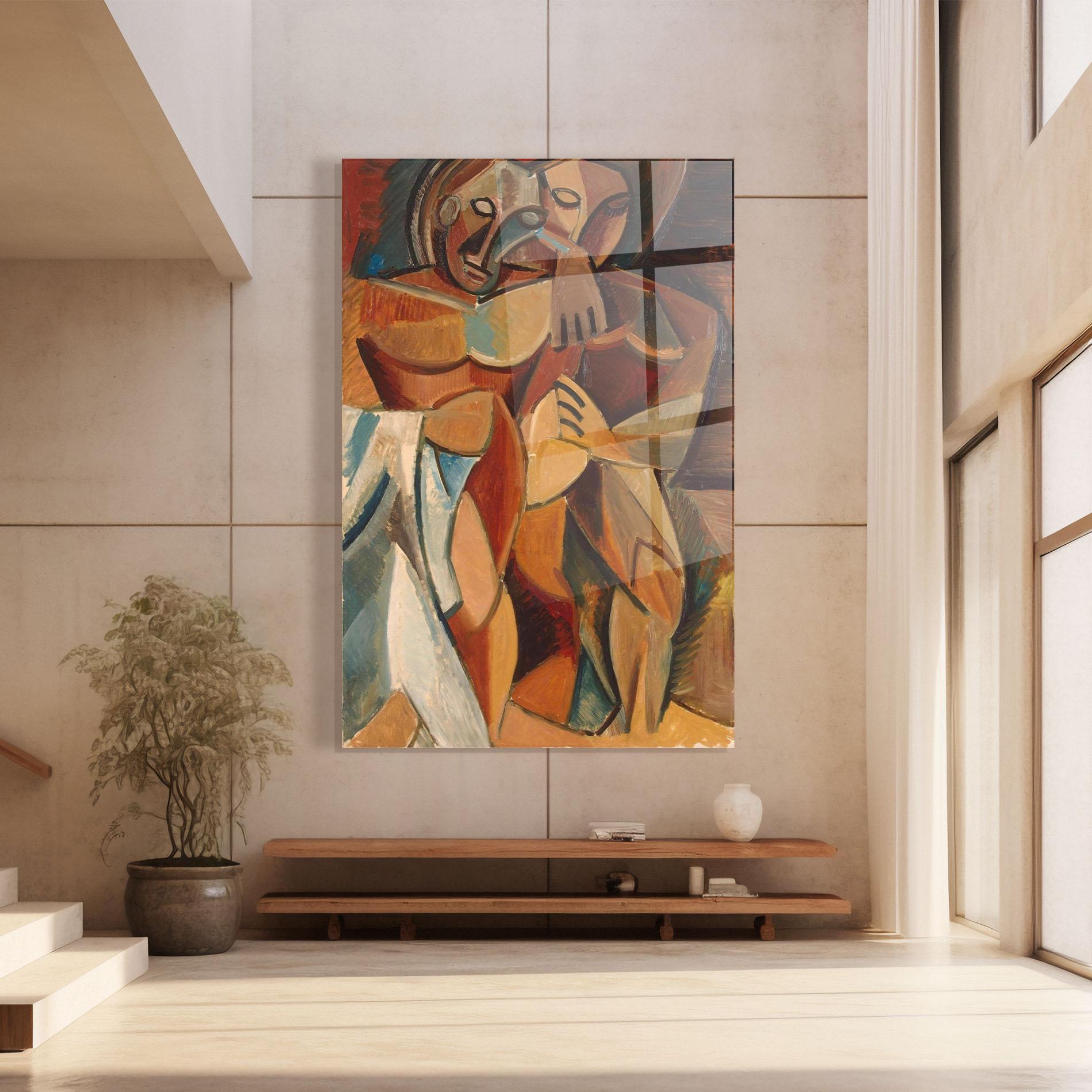 Glasbild Friendship Two Nudes mockup 8