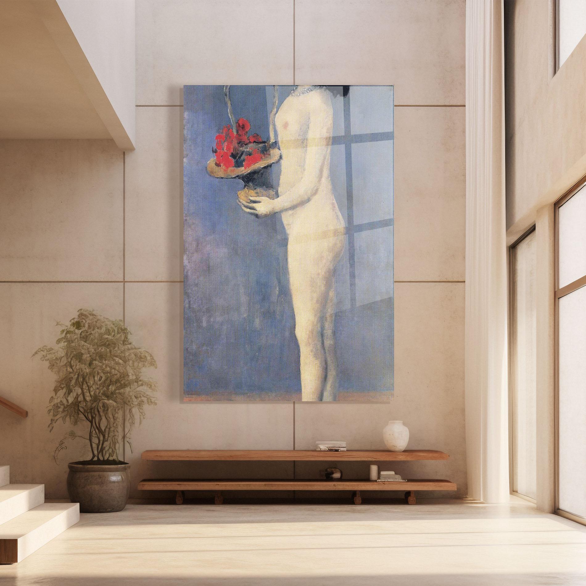 Glasbild Le Panier Fleuri mockup 8