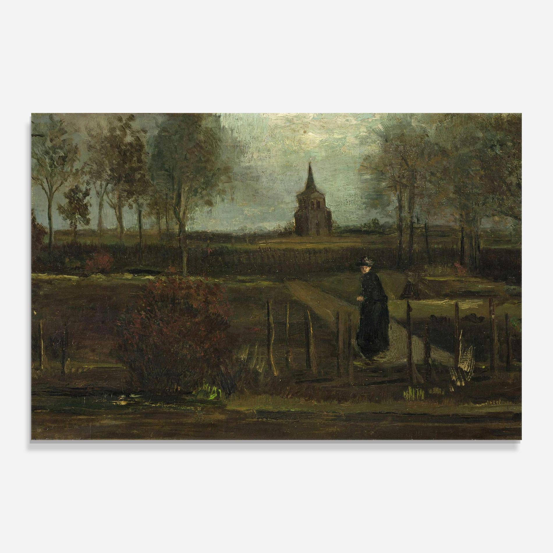 Glasbild Garden At Nuenen mockup 0