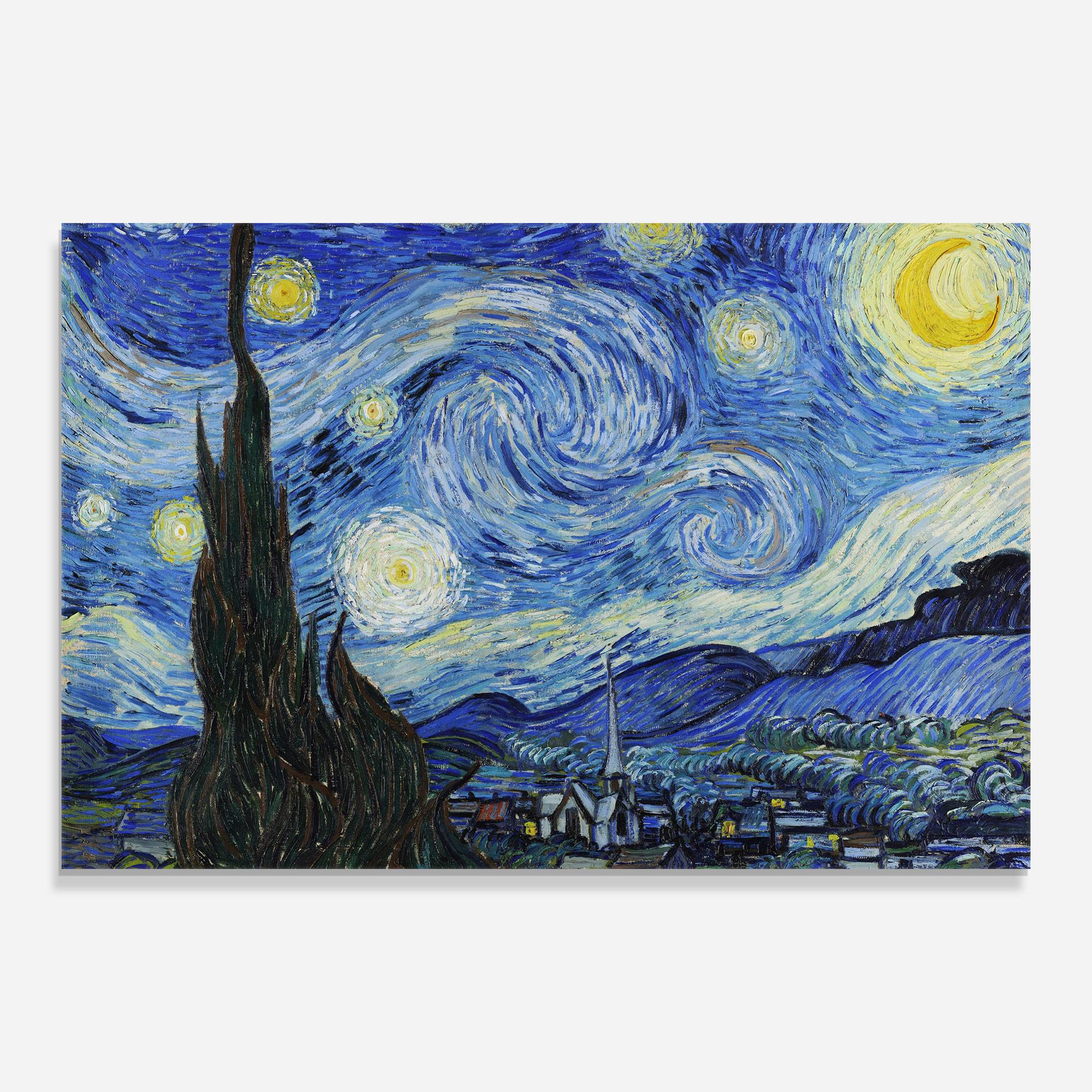 Glasbild The Starry Night mockup 0