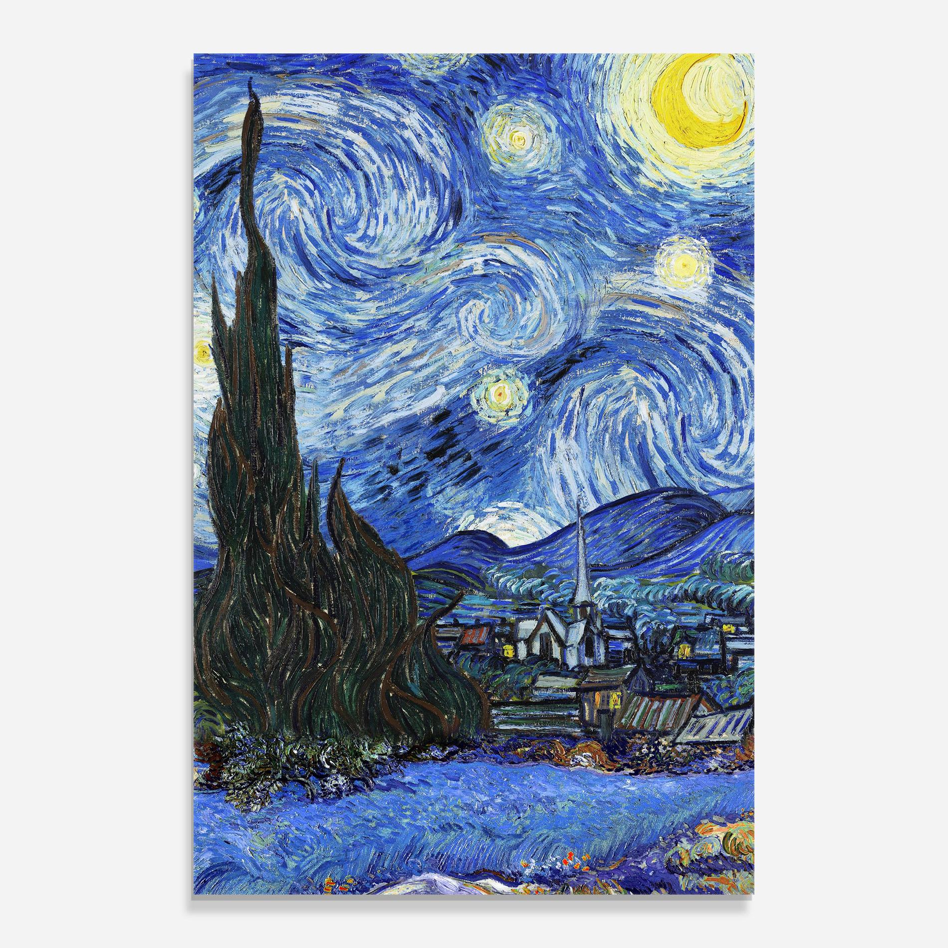 Glasbild Starry Night Art mockup 0