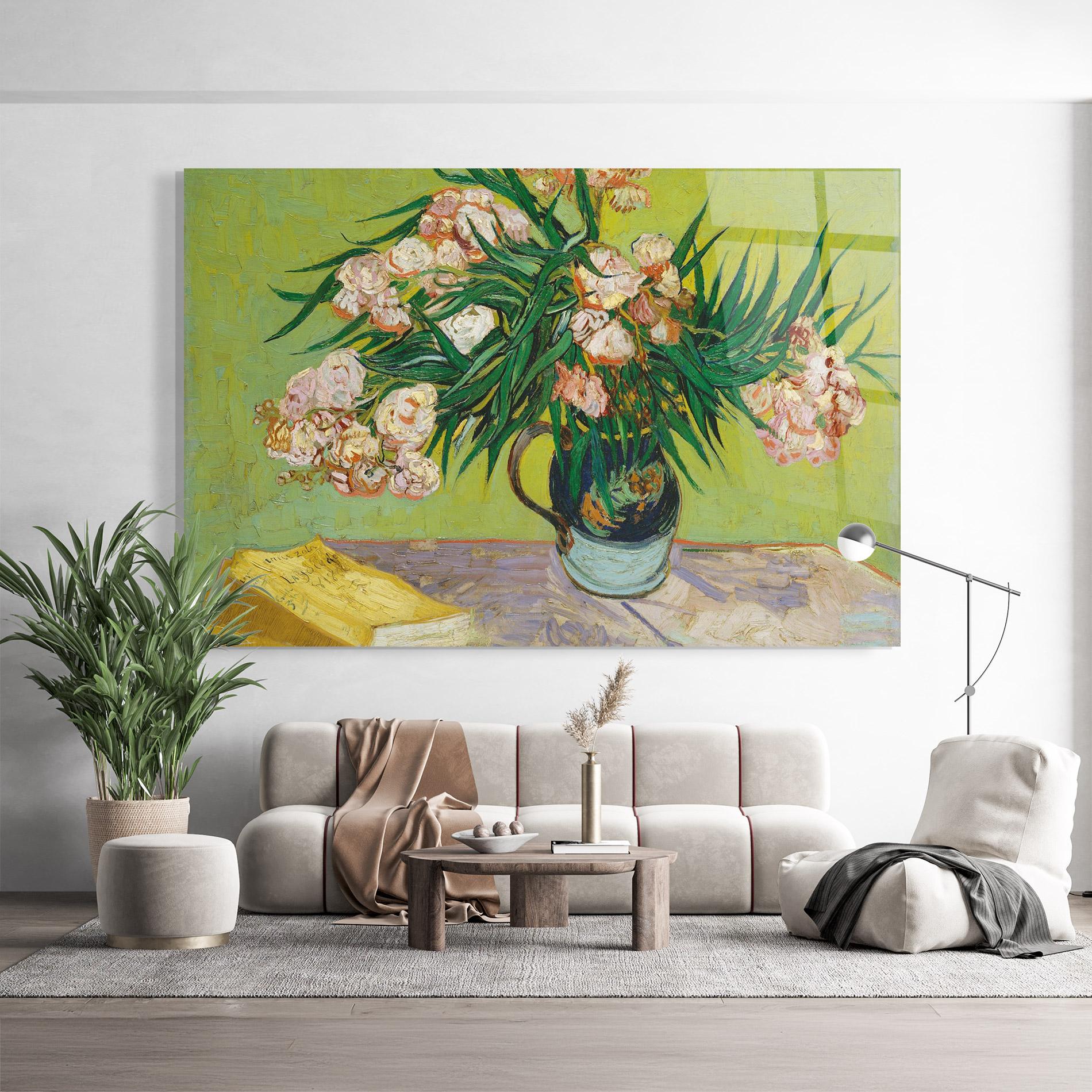 Glasbild Oleanders mockup 9