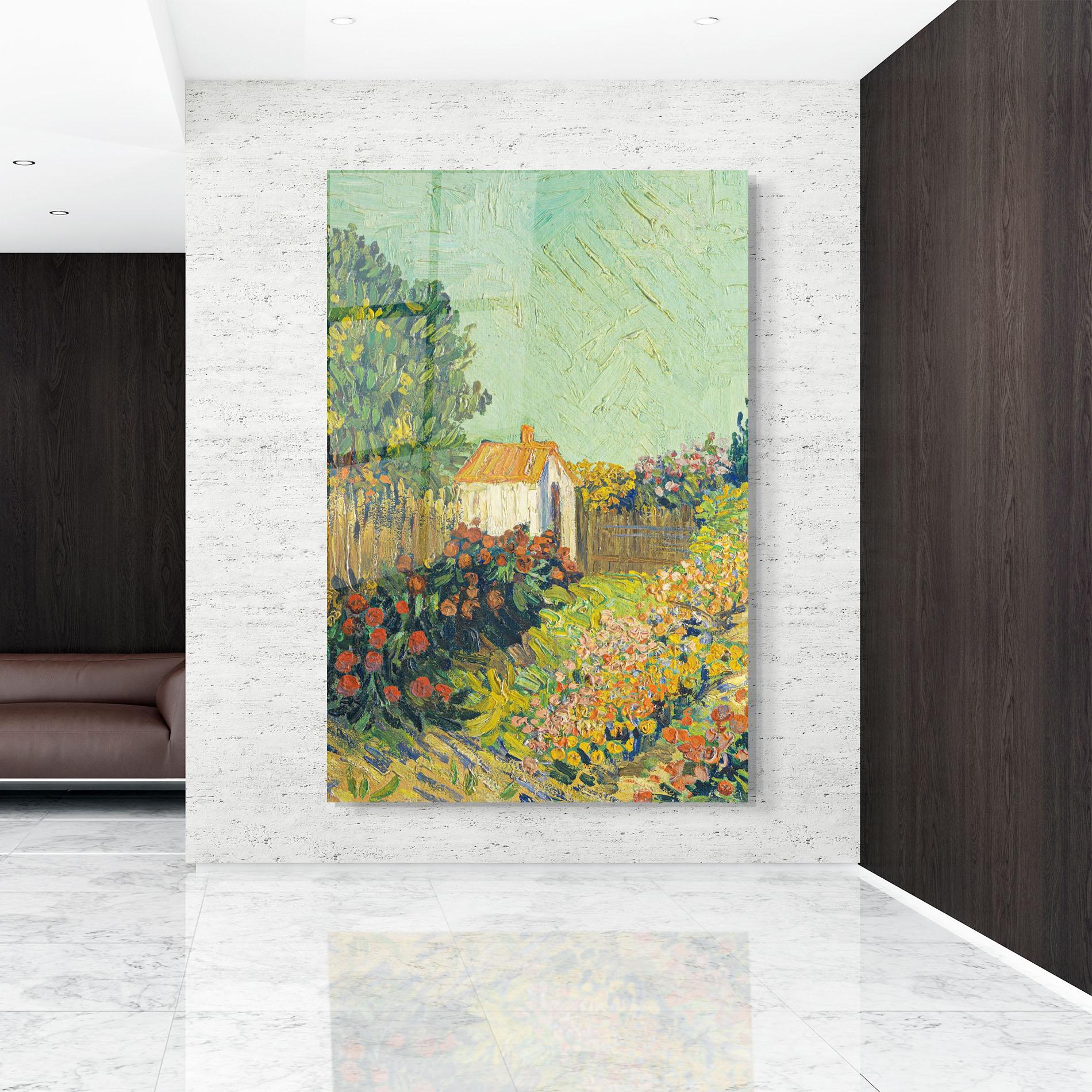 Glasbild Gogh Landscape mockup 9