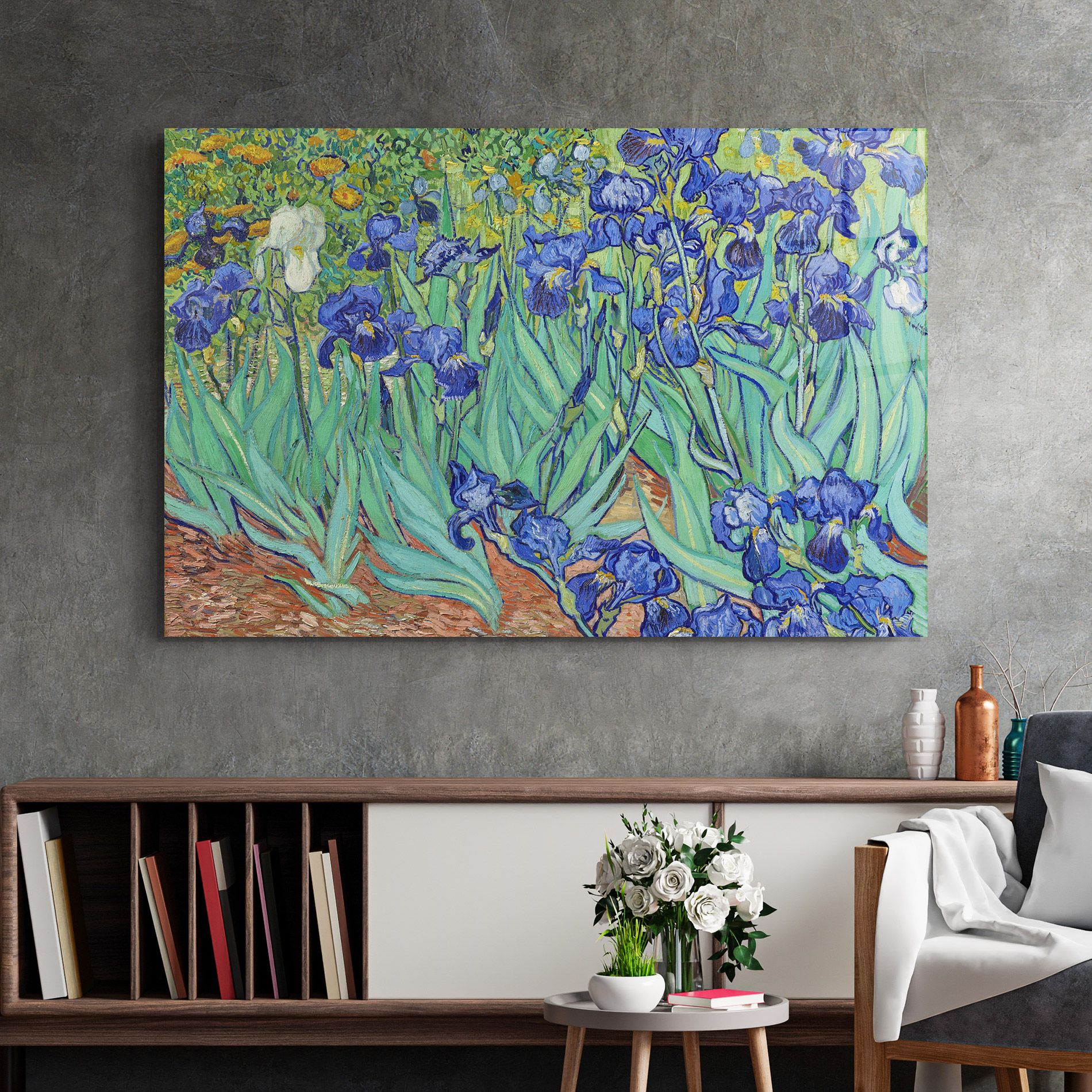 Irises Van Gogh mockup 2