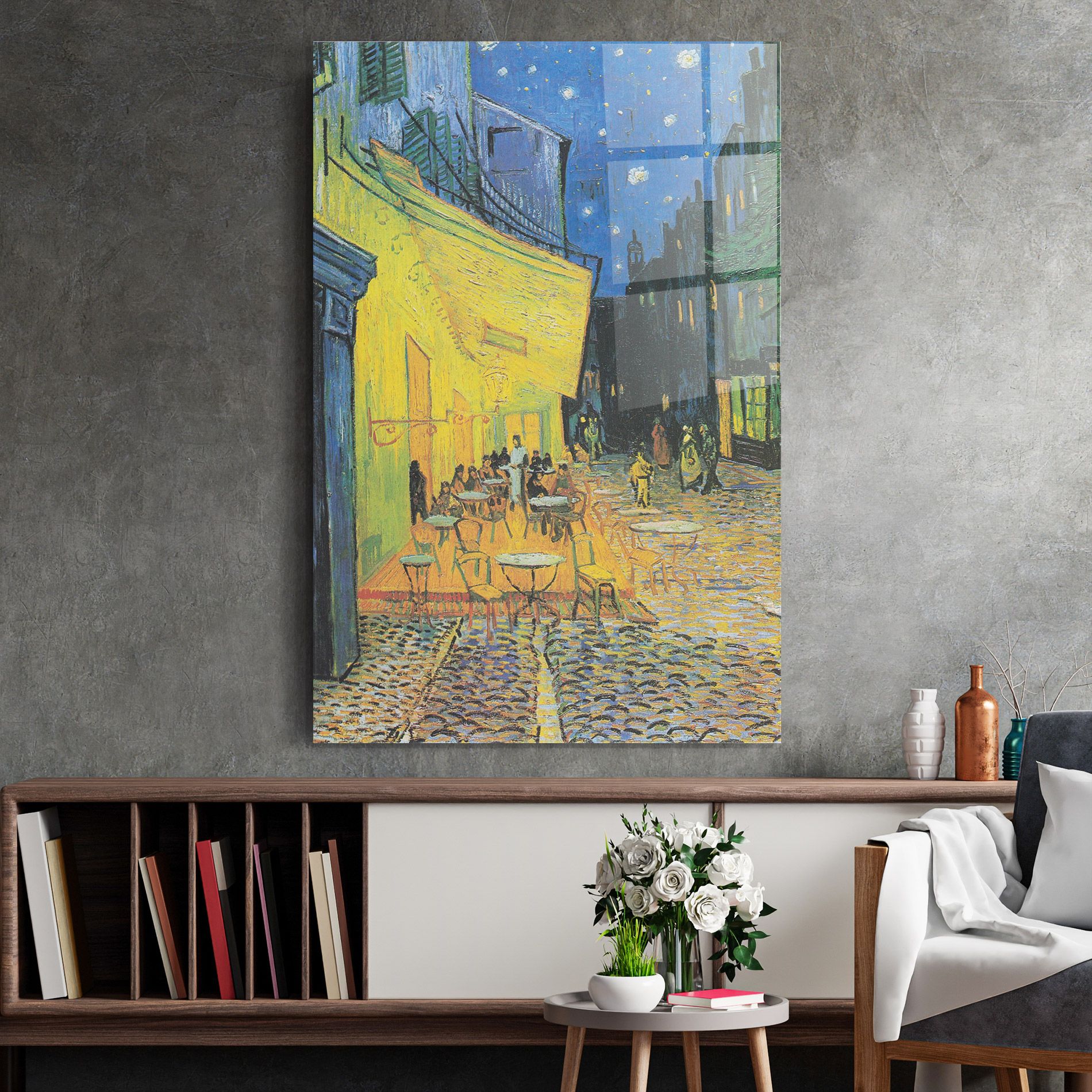 Cafe Terrace At Night mockup 2