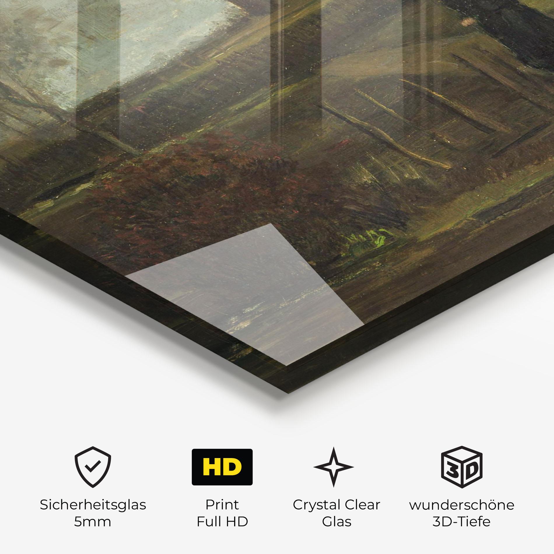 Glasbild Garden At Nuenen mockup 3