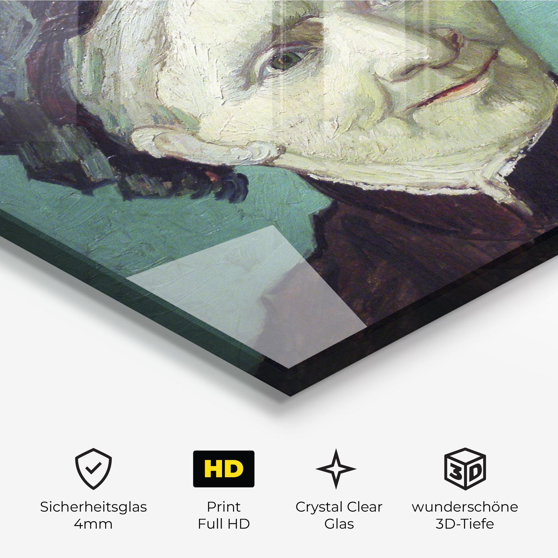 Glasbild Artist S Mother mockup 3