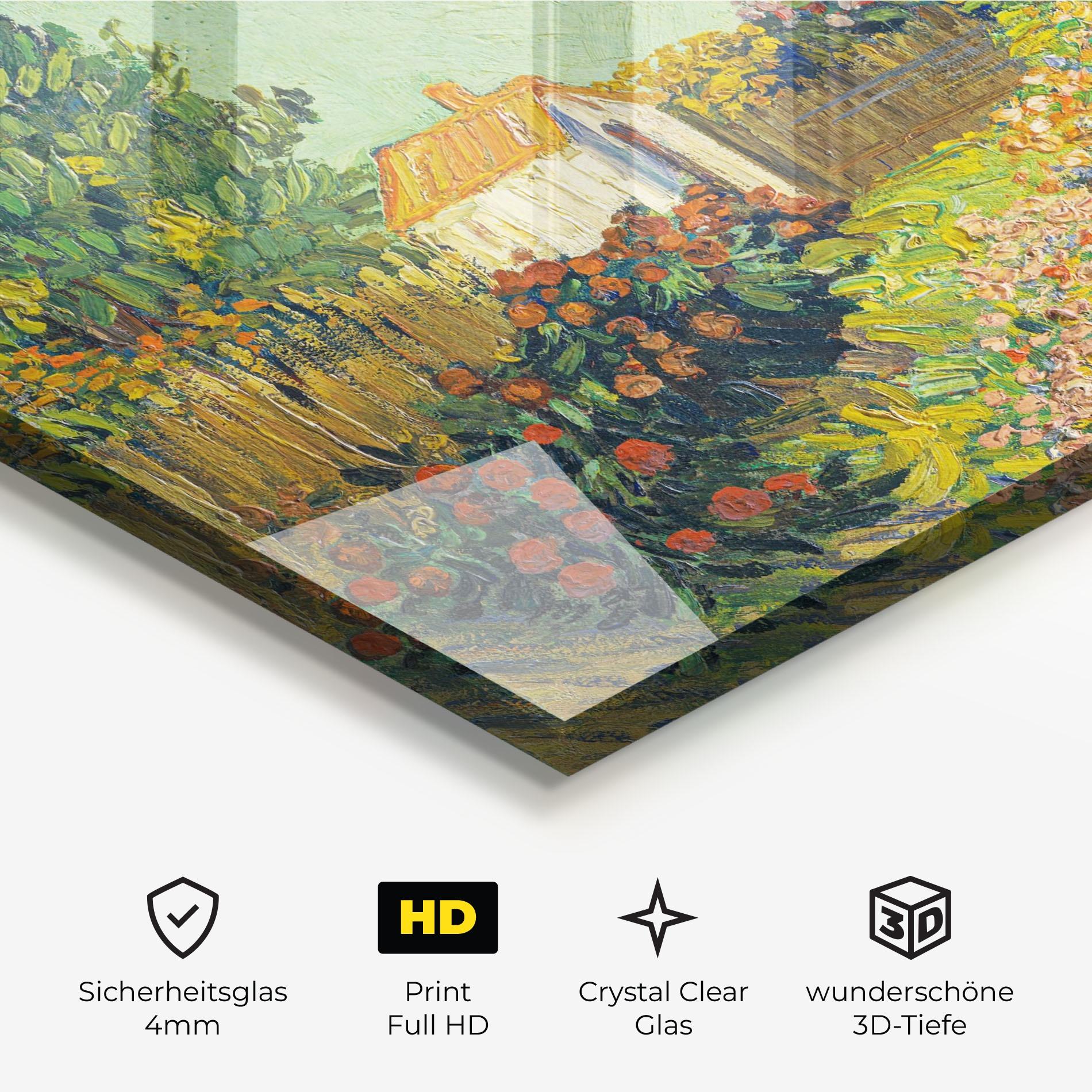 Glasbild Gogh Landscape mockup 3