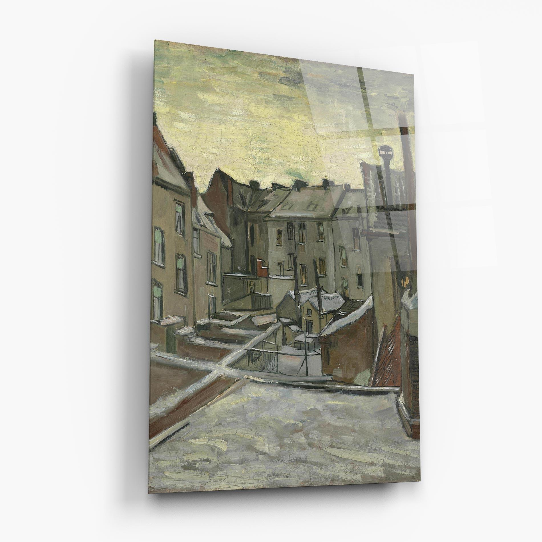 Glasbild Achterkanten Van Huizen mockup 6