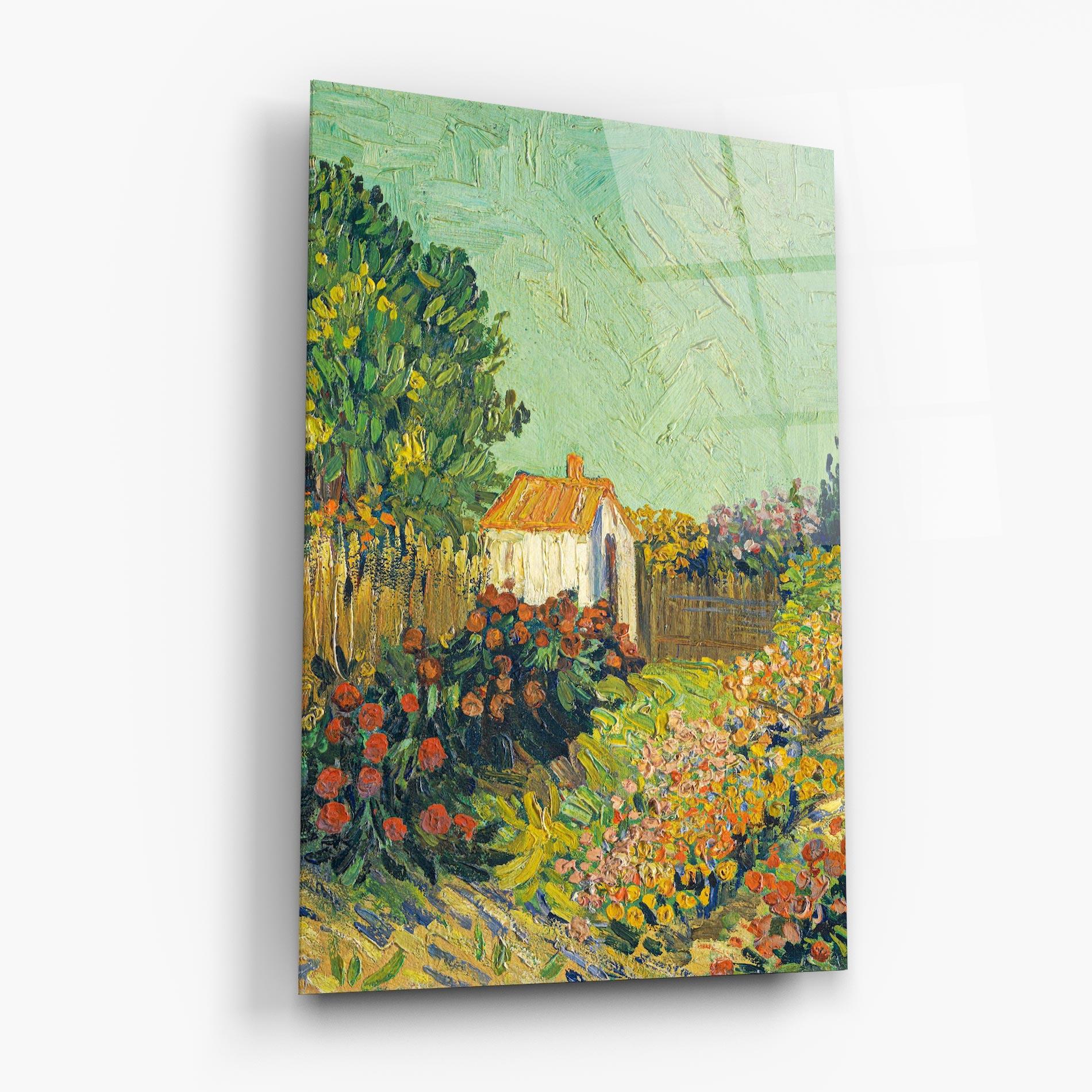 Glasbild Gogh Landscape mockup 6