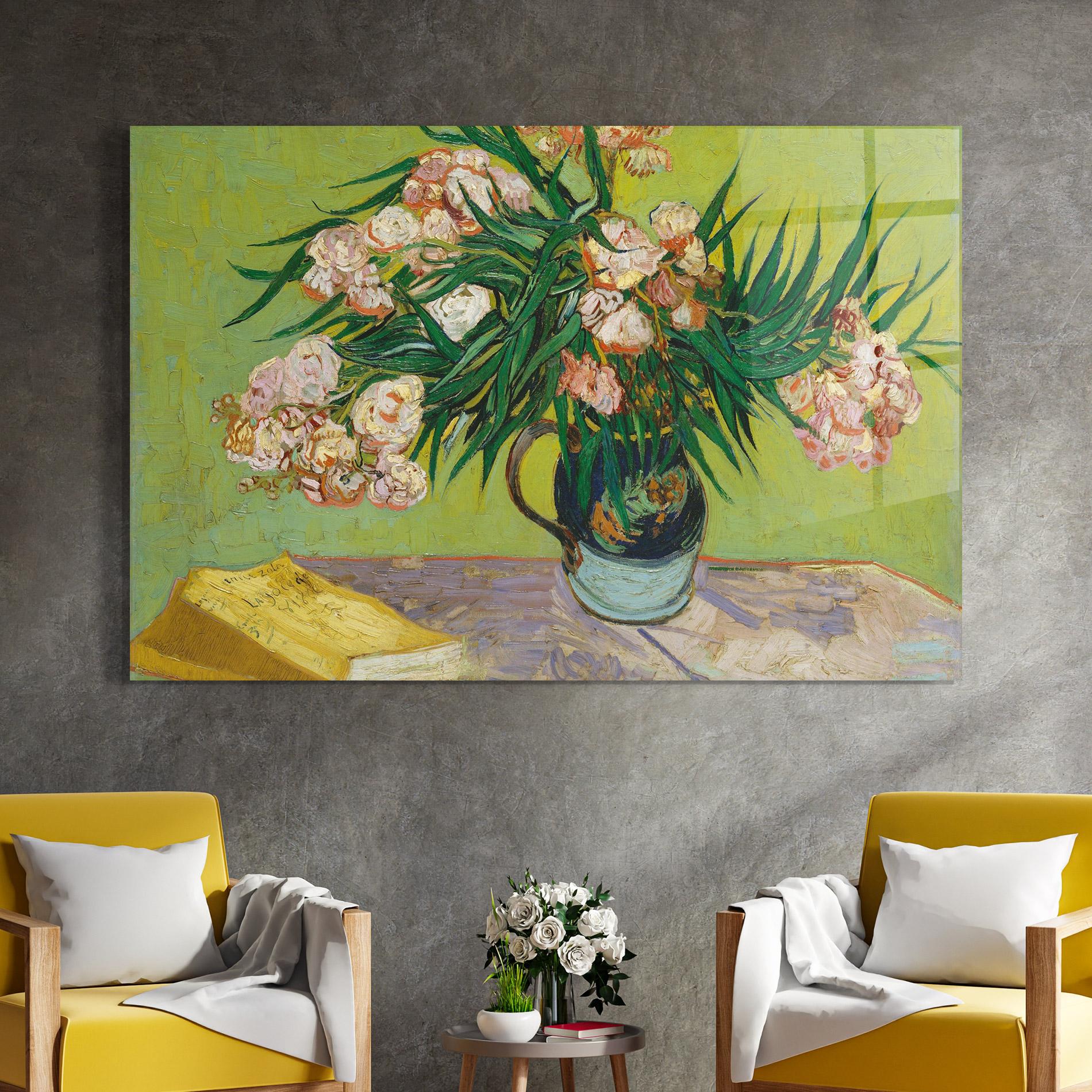 Glasbild Oleanders mockup 4