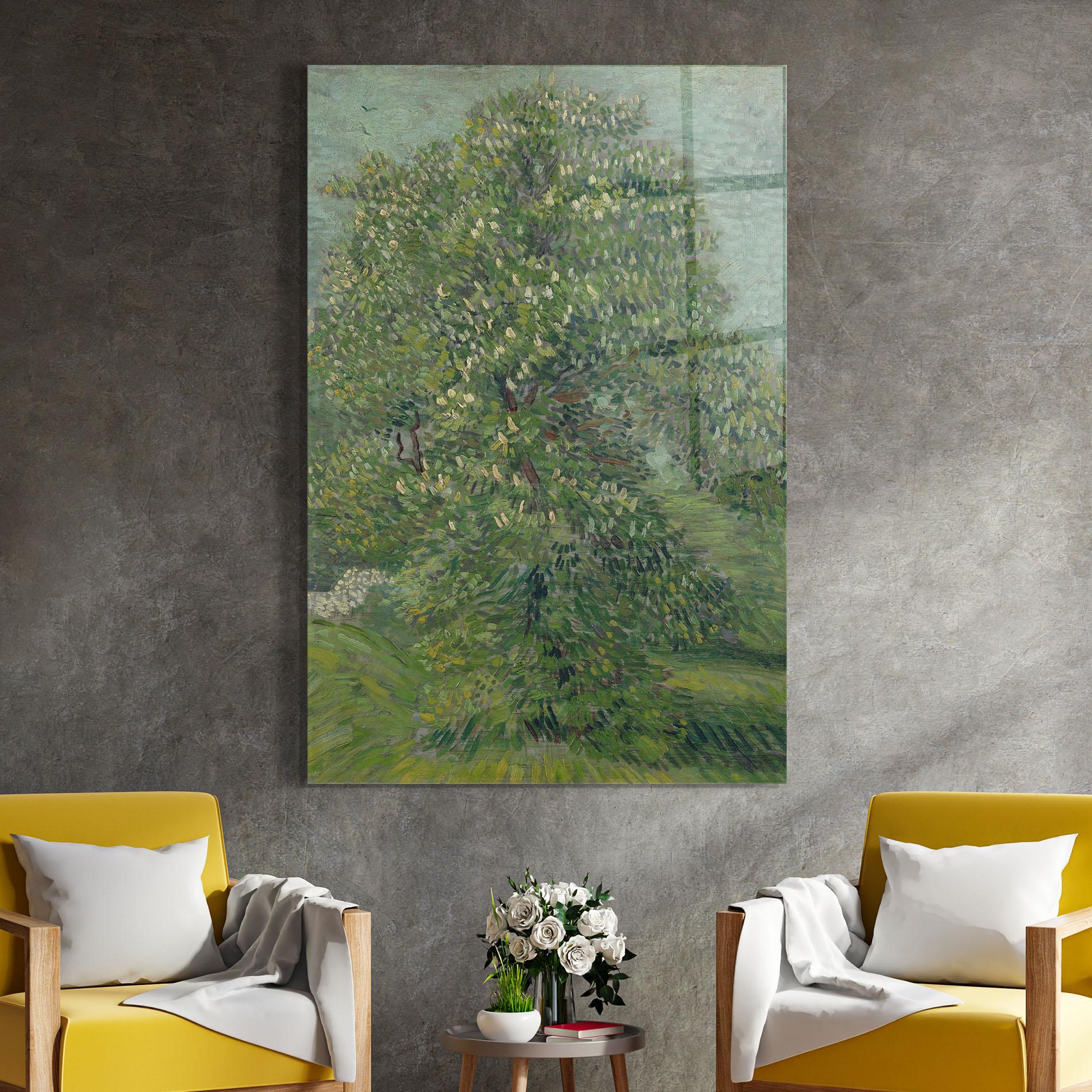 Glasbild Bloeiende mockup 4