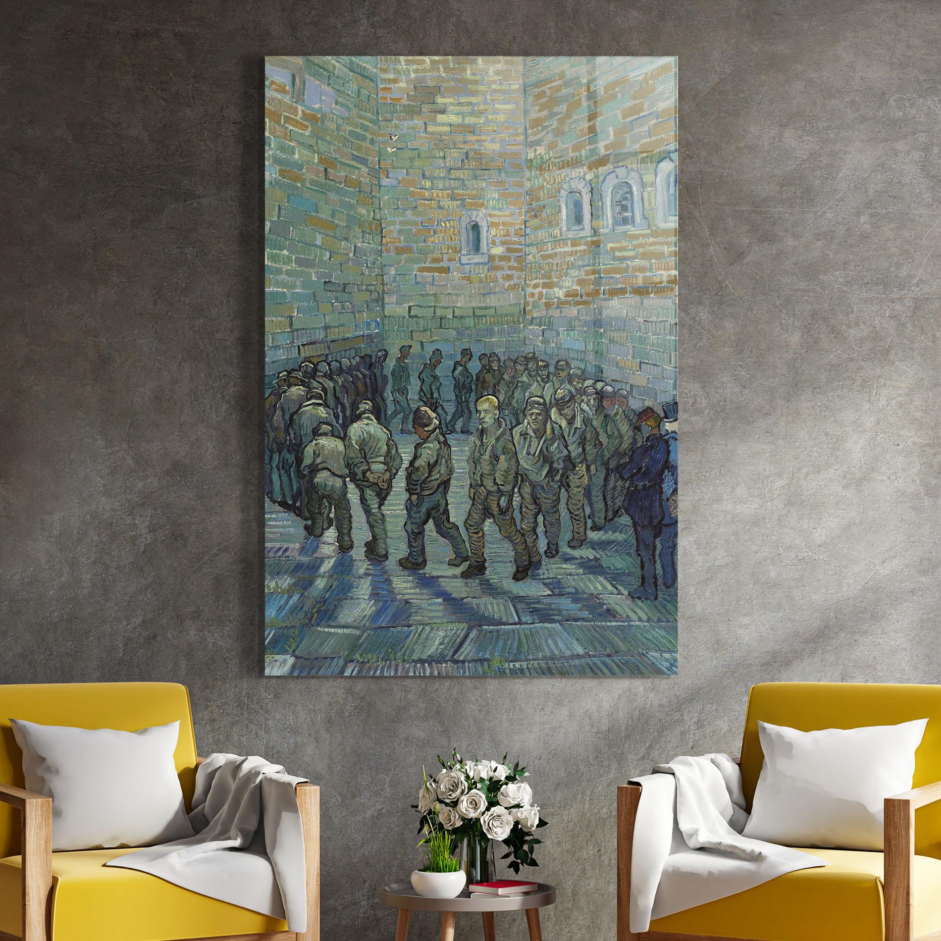 Glasbild Prisoners Exercising mockup 4