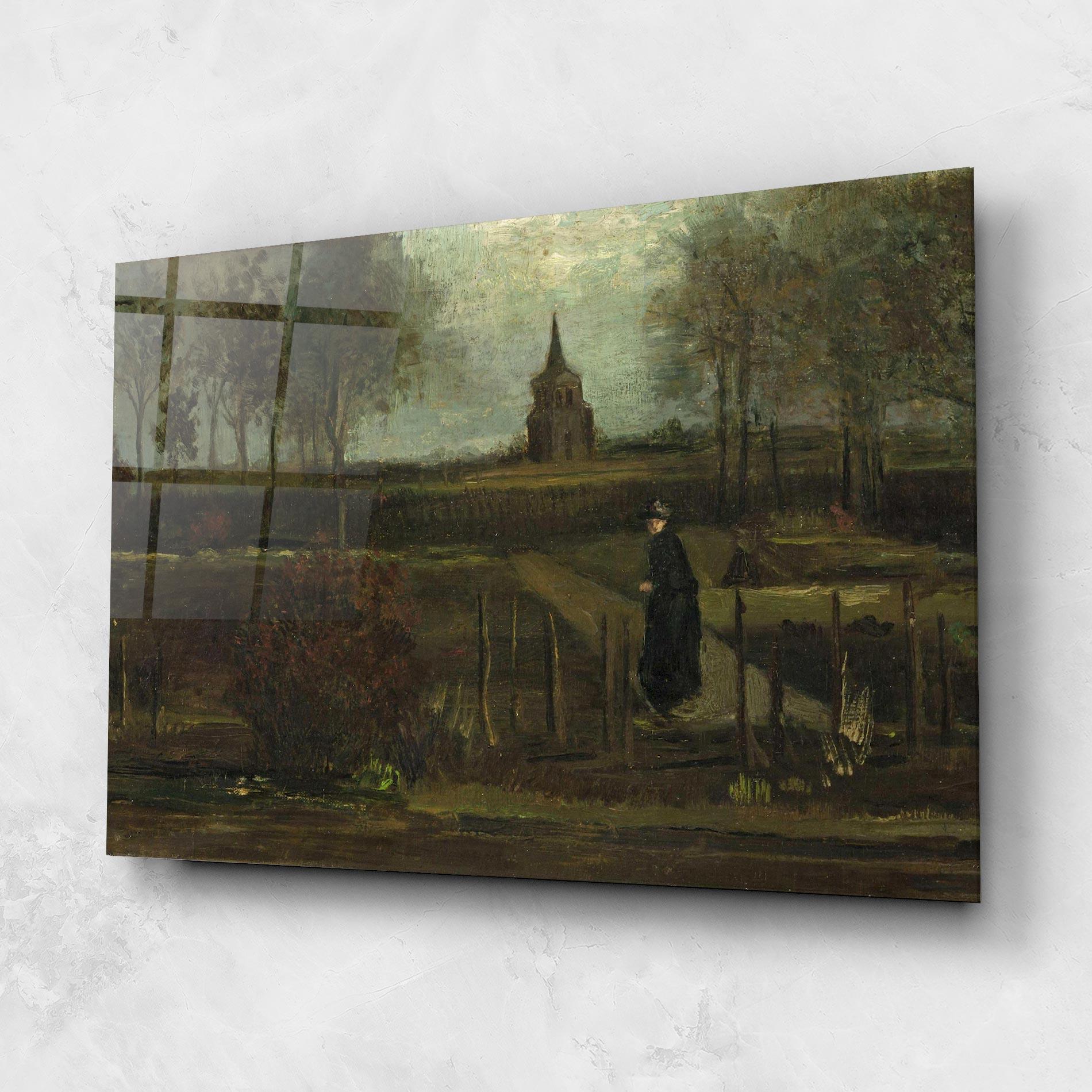 Glasbild Garden At Nuenen mockup 1