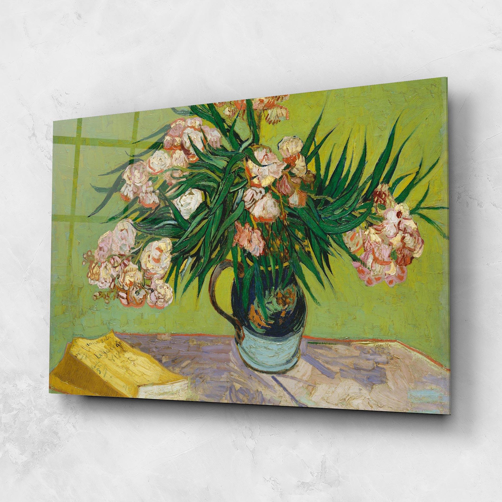 Glasbild Oleanders mockup 1