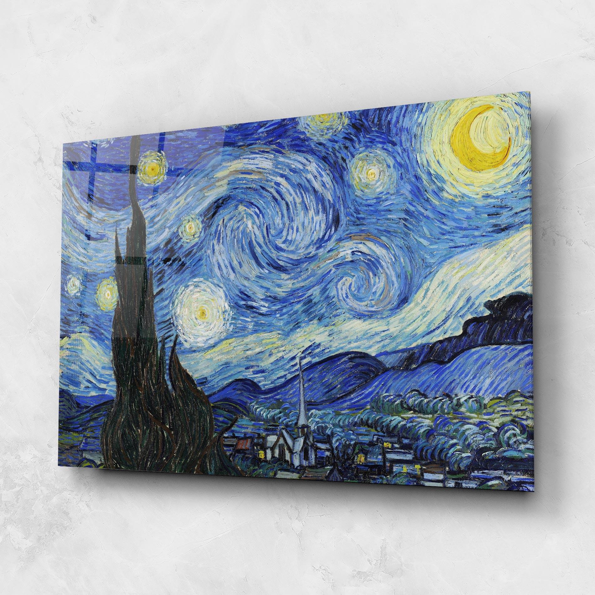 Glasbild The Starry Night mockup 1