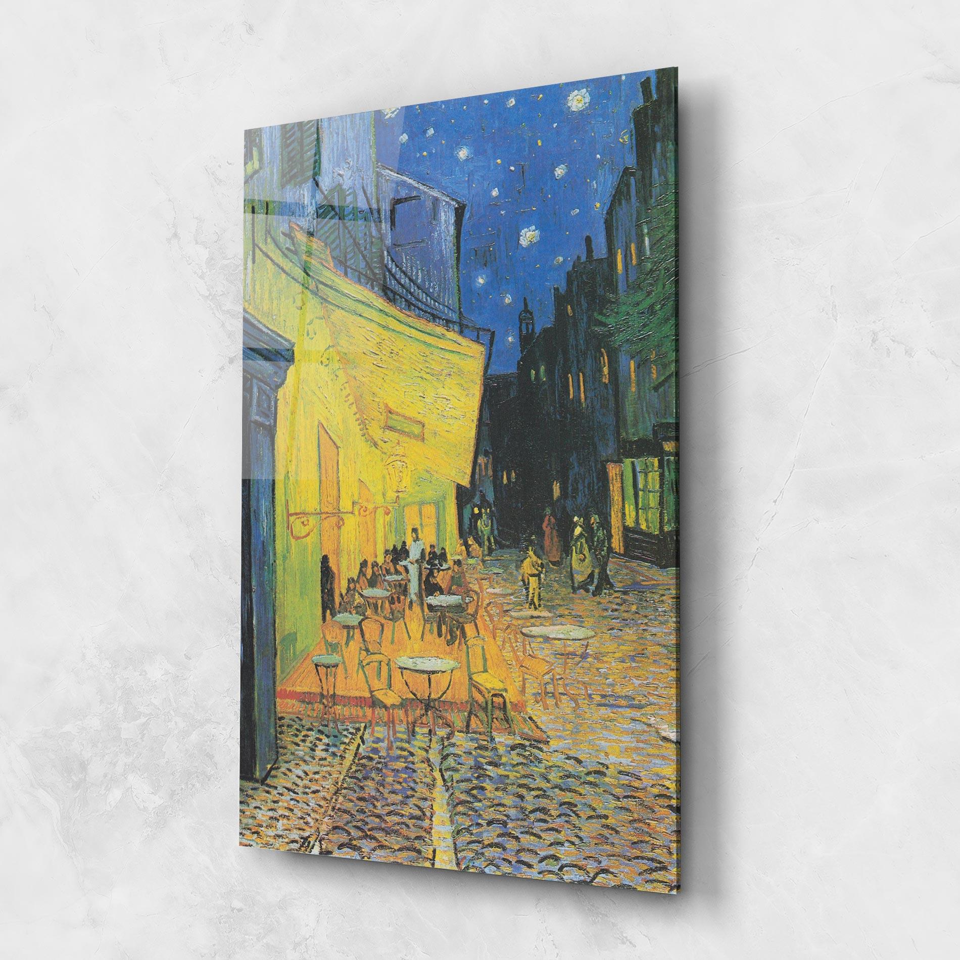 Glasbild Cafe Terrace At Night mockup 1