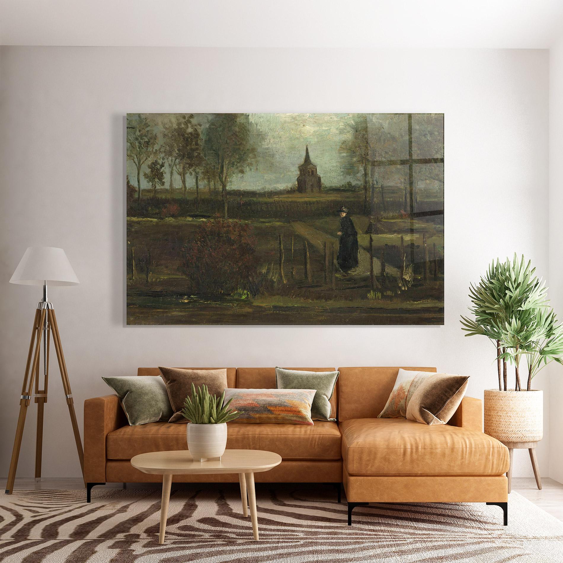 Glasbild Garden At Nuenen mockup 7