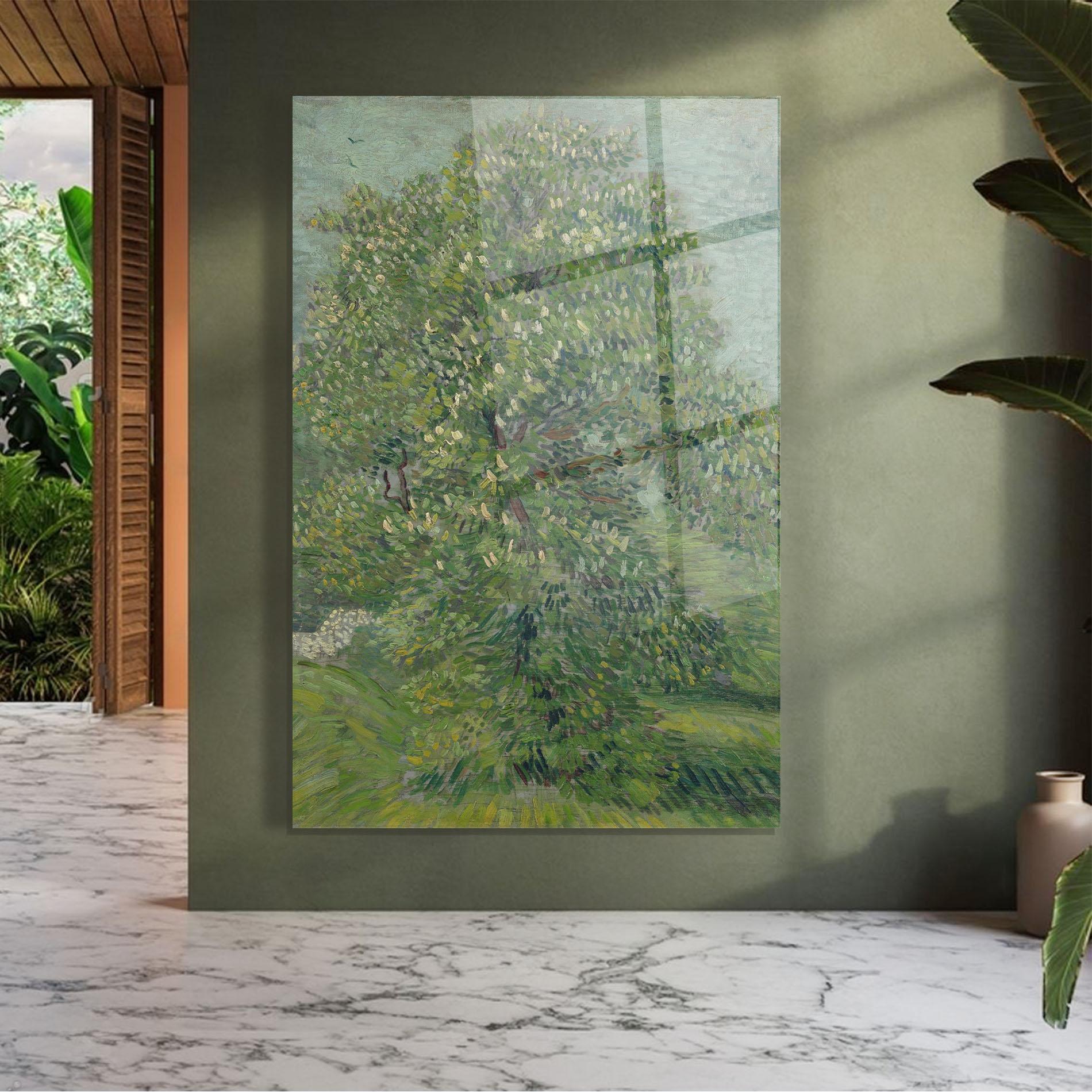 Glasbild Bloeiende mockup 7