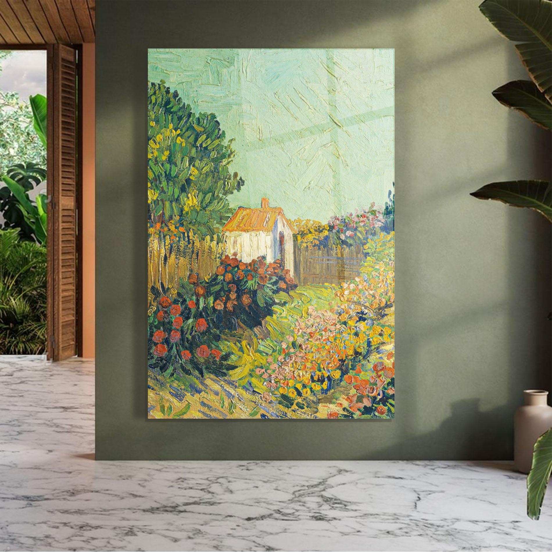 Glasbild Gogh Landscape mockup 7