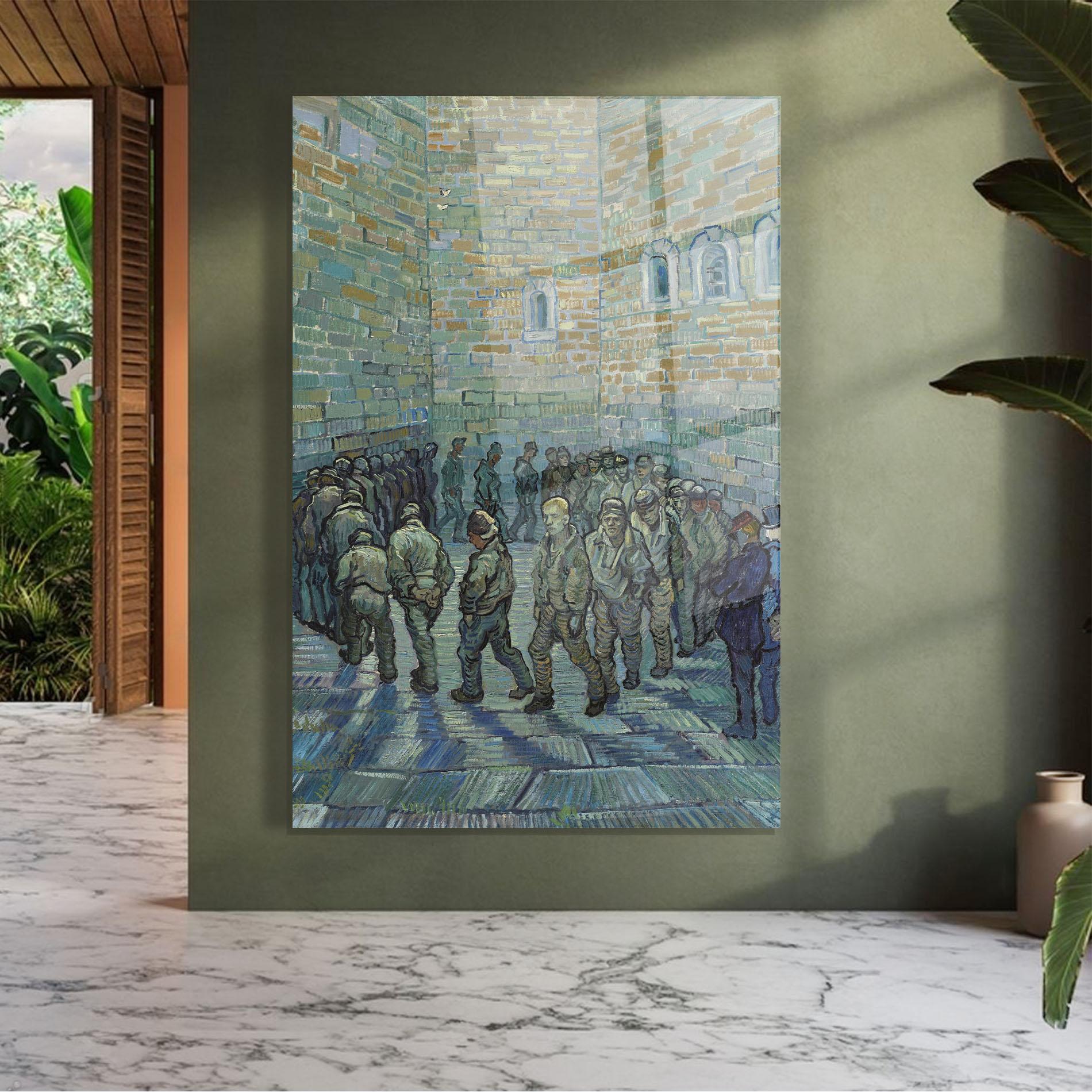 Glasbild Prisoners Exercising mockup 7